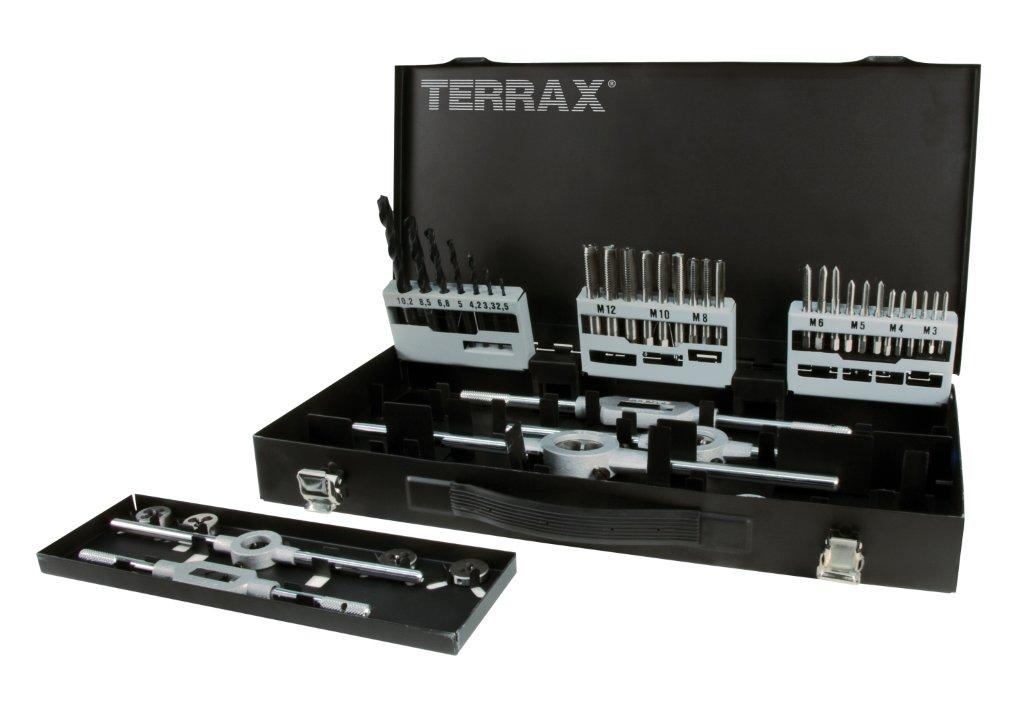 RUKO Bore-/gevindskæreværktøjssæt M3-M12 inklusive bor 44 dele