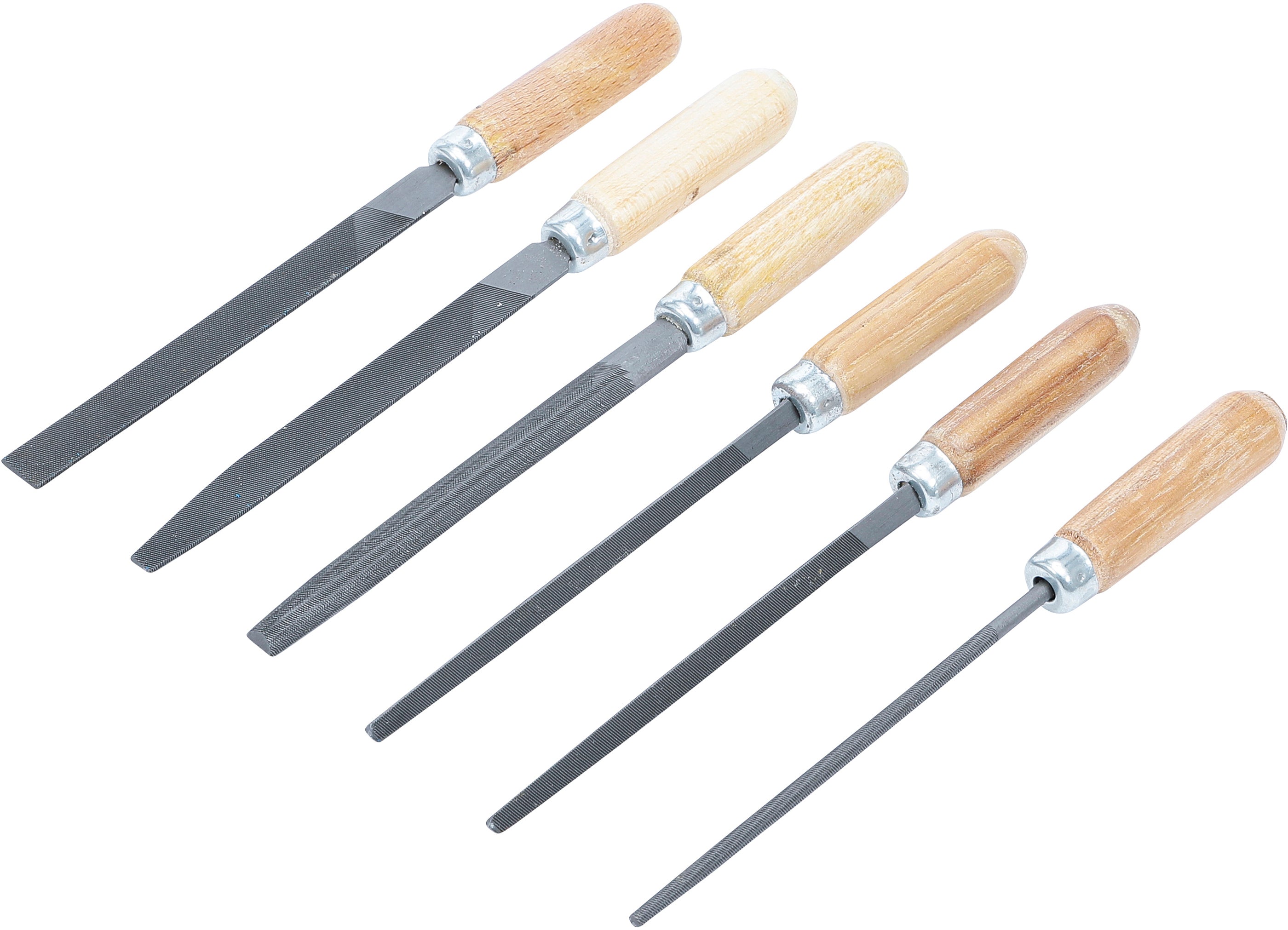 Nøglefilsæt | Træfil | 100 mm | 6 dele