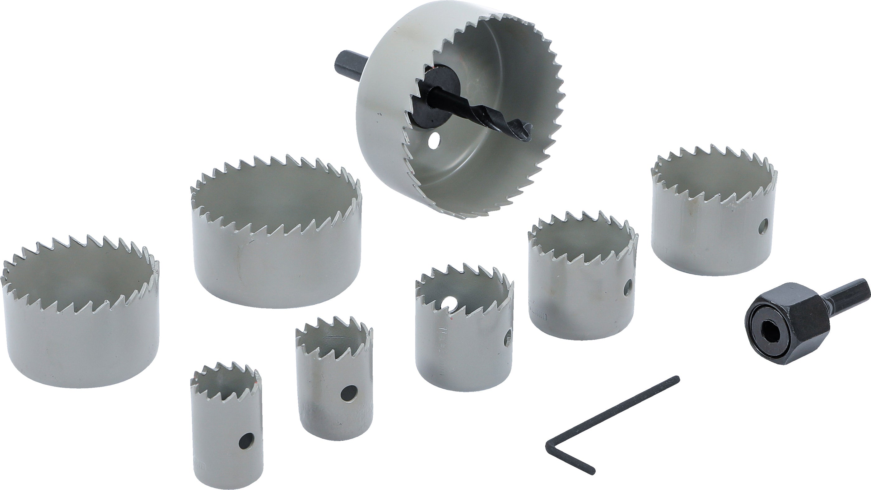 Hålsåg-sats | Ø 19 - 64 mm | Djup 24 mm | 11 delar