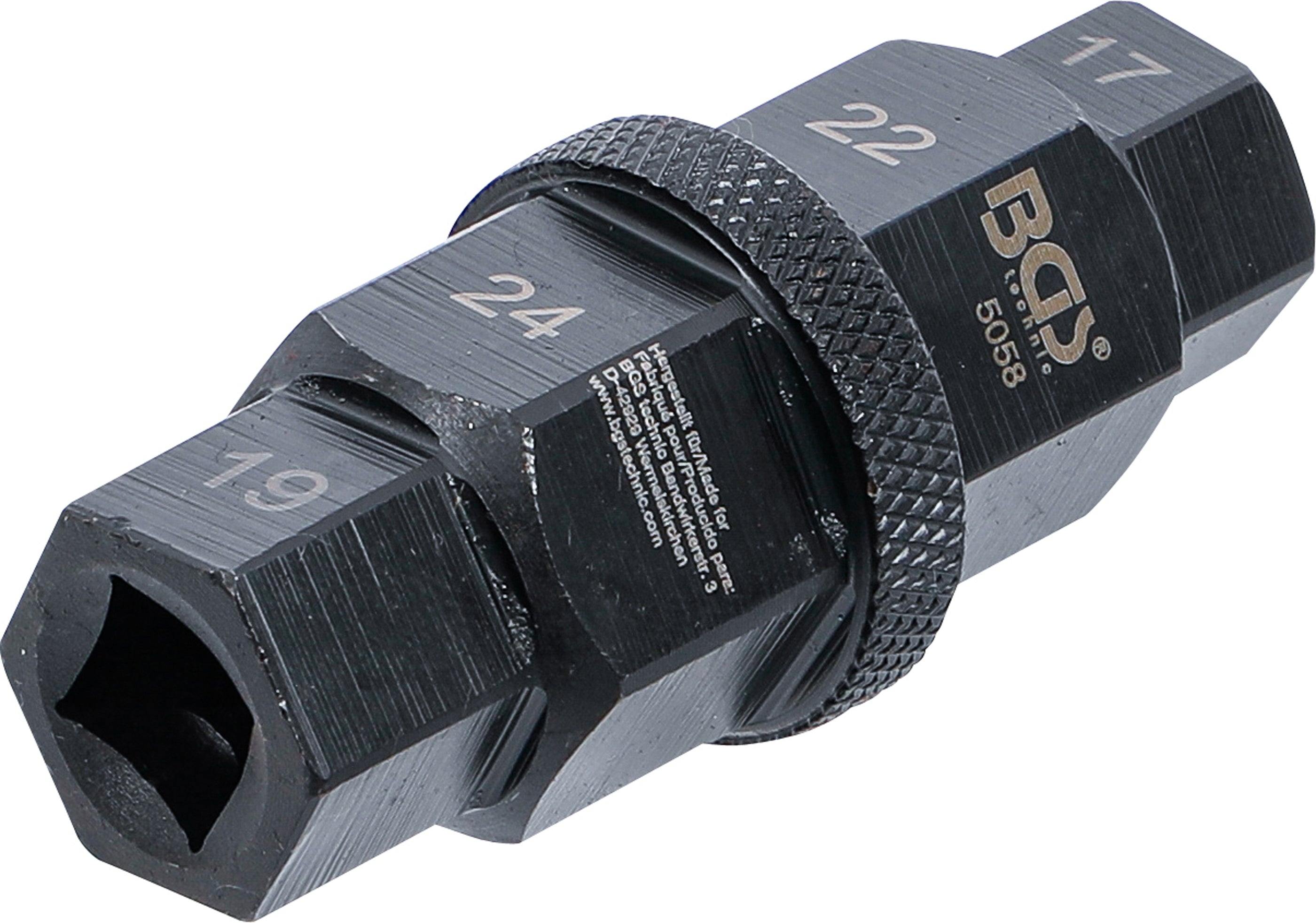 Motorcykel specialtopnøgle | 10 mm (3/8") | 17 - 19 - 22 - 24 mm