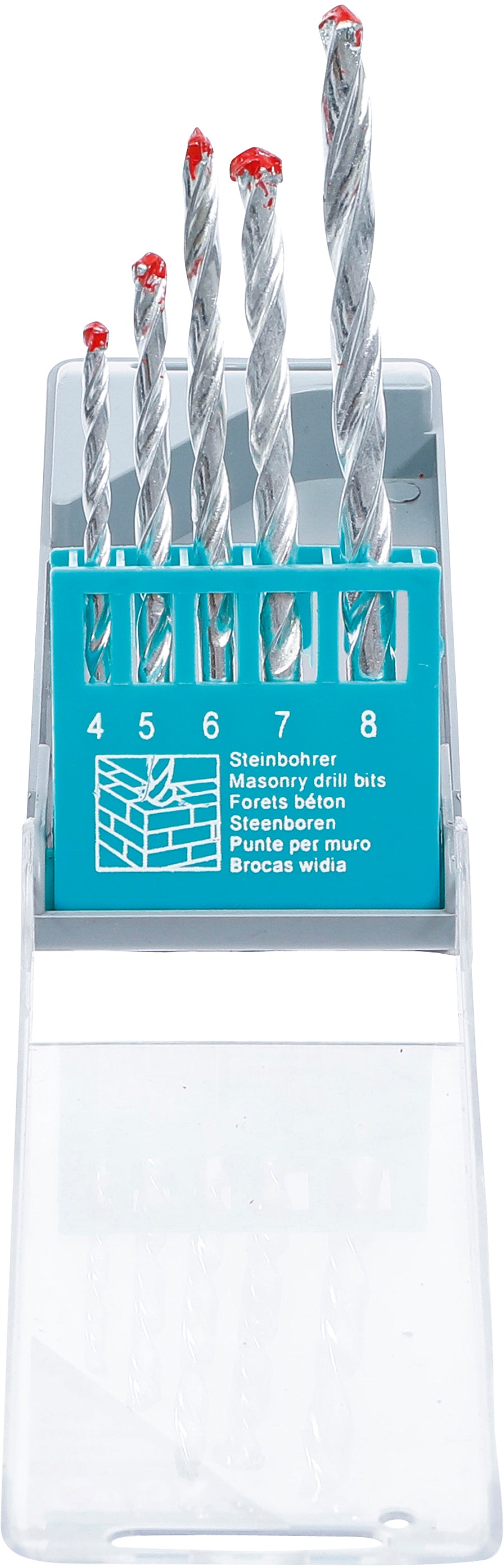 Stenborr-sats | 4 - 8 mm | 5 delar