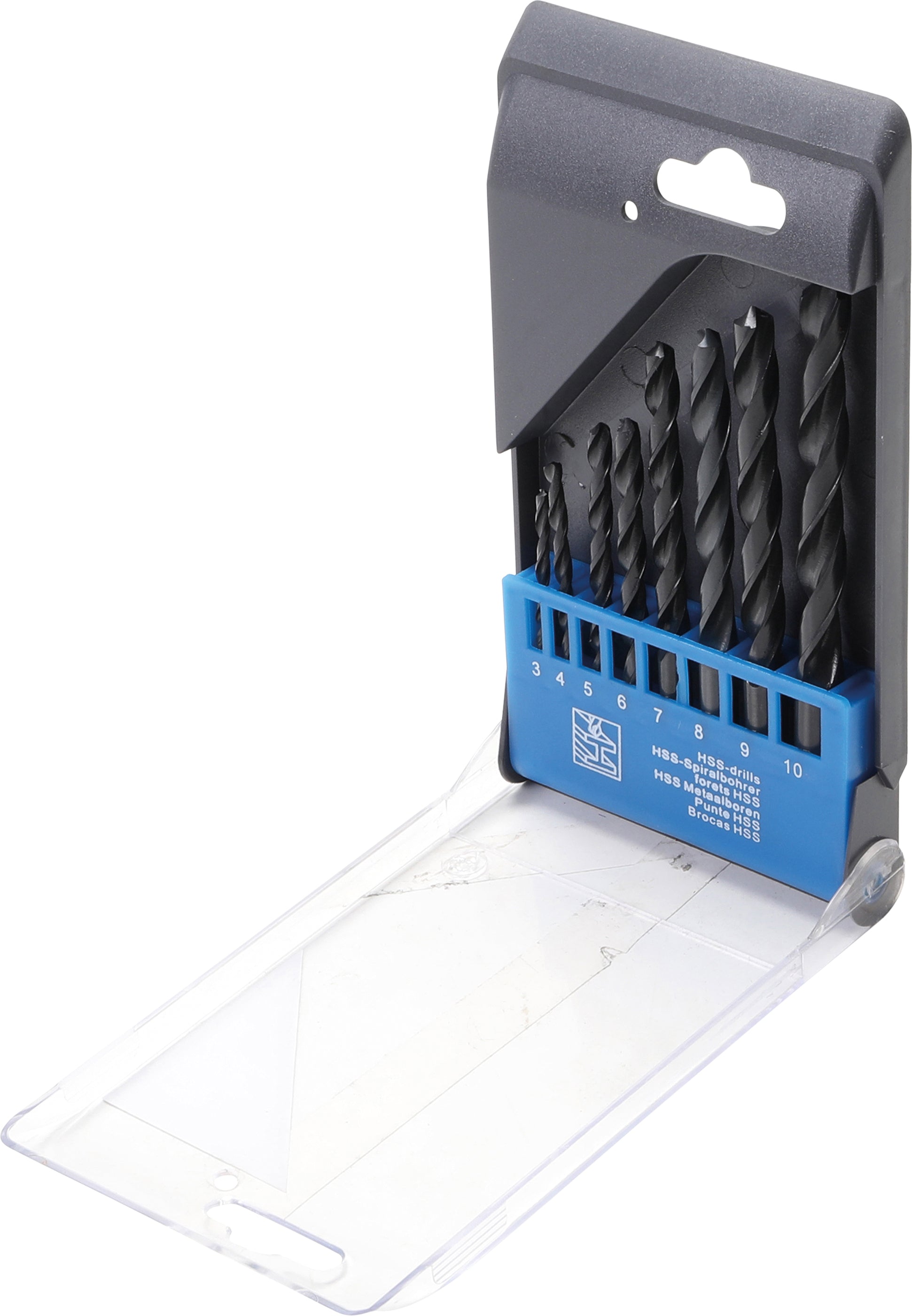 HSS-Spiralborr-sats | 3 - 10 mm | 8 delar