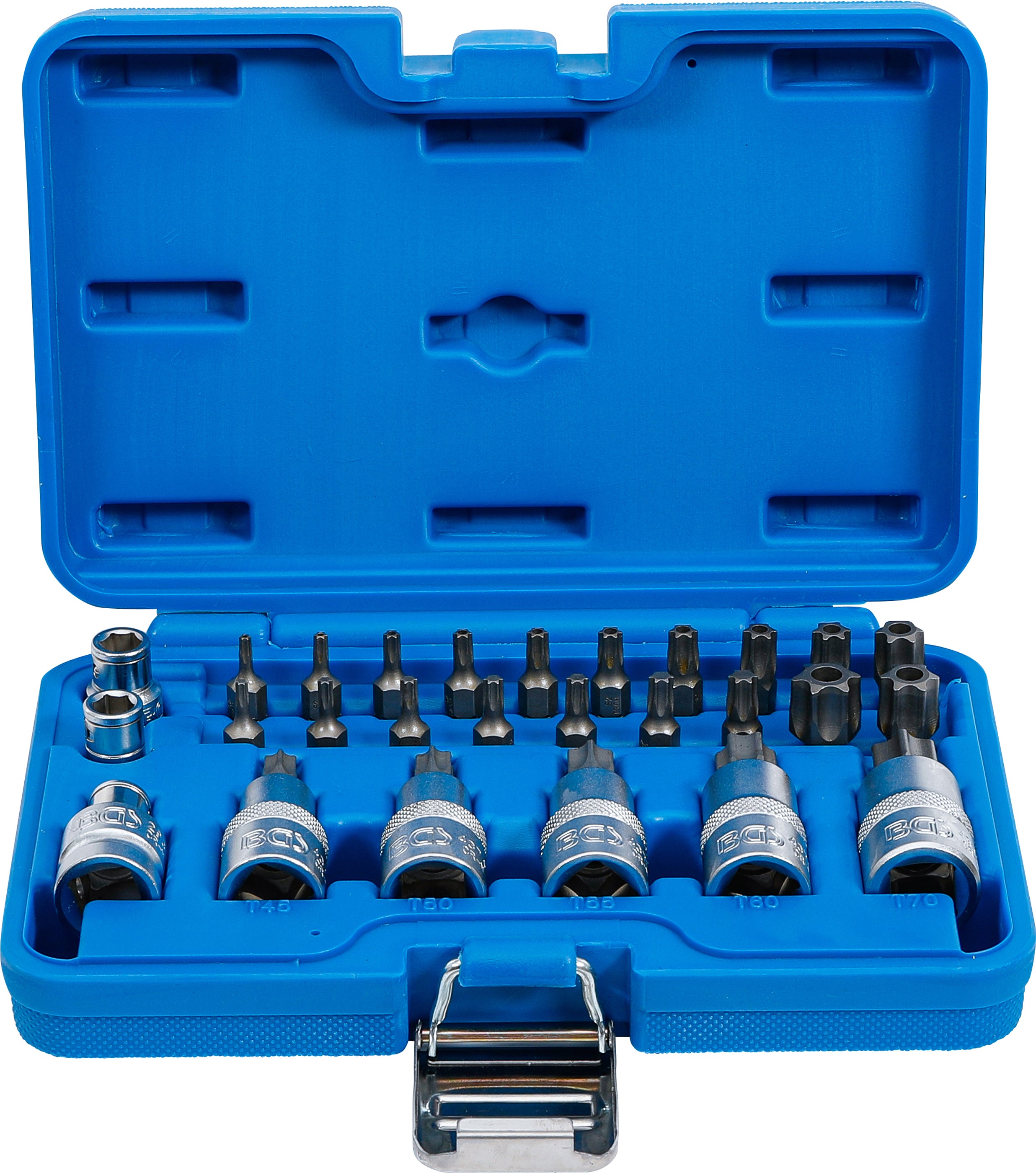 Bit- og bittopsæt | 12,5 mm (1/2") | T-profil (til Torx) | 27 dele