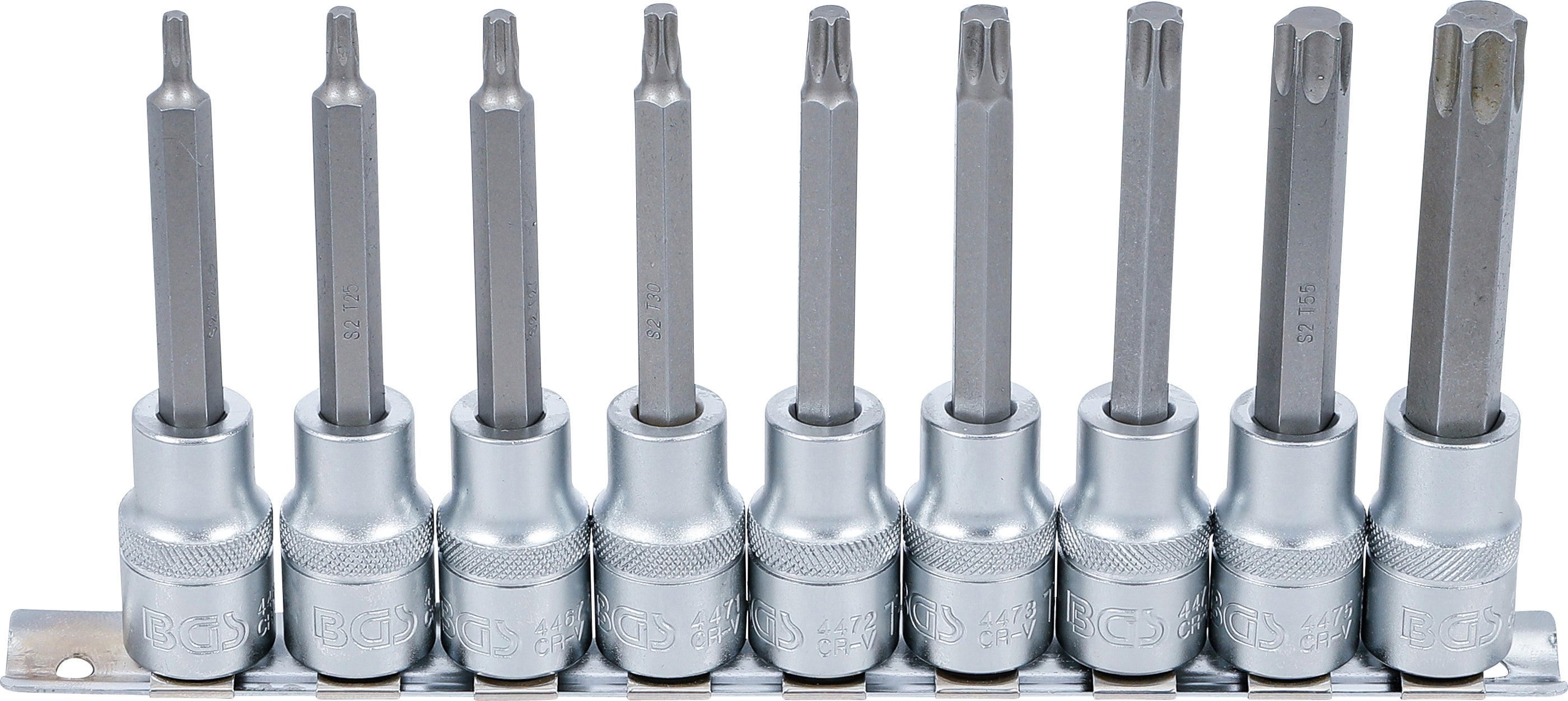 Bit-indsatssæt | 12,5 mm (1/2") | T-profil (til Torx) | 9 dele