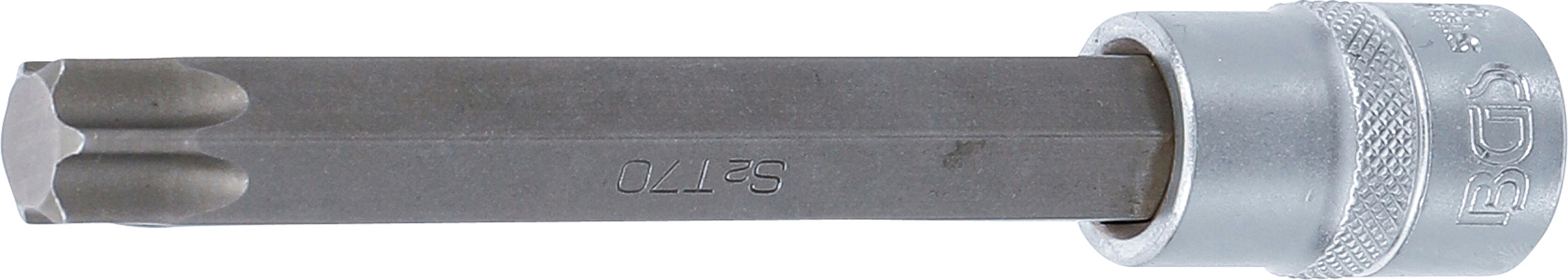 Bitindsats | Længde 140 mm | 12,5 mm (1/2") | T-profil (til Torx) T70