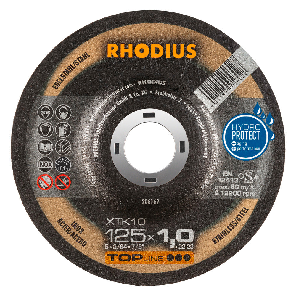 RHODIUS XKT10 Skæreskive 125x1.0x22.23 (50 stk.)