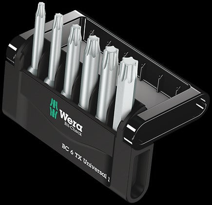 WERA Bit-Check 6 TX Universal 1 Bits for TX screws 867/4 Z TORX® 1 x TX 10x50; 1 x TX 15x50; 1 x TX