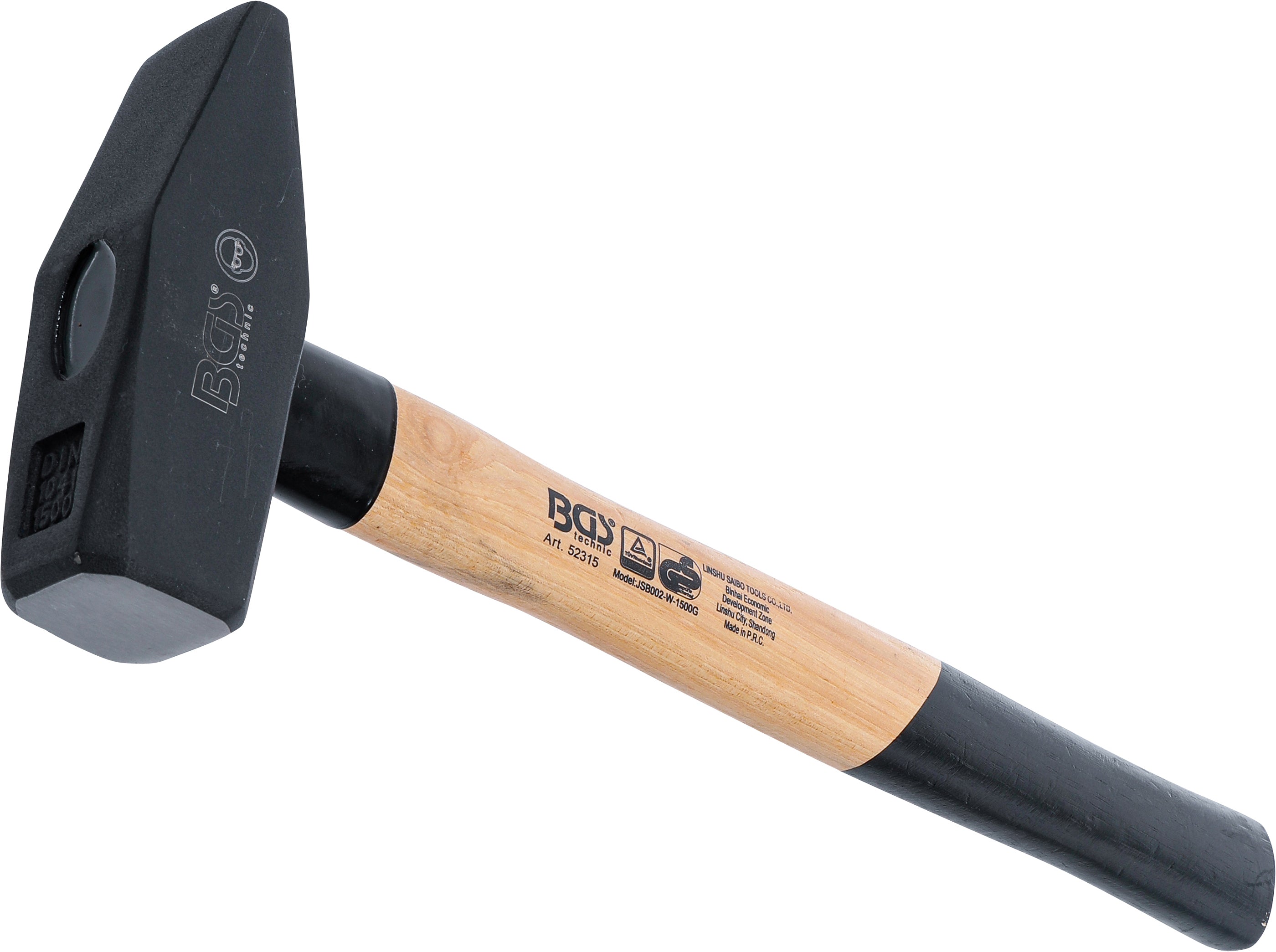 Pladehammer | Hickory-skaft | DIN 1041 | 1500 g