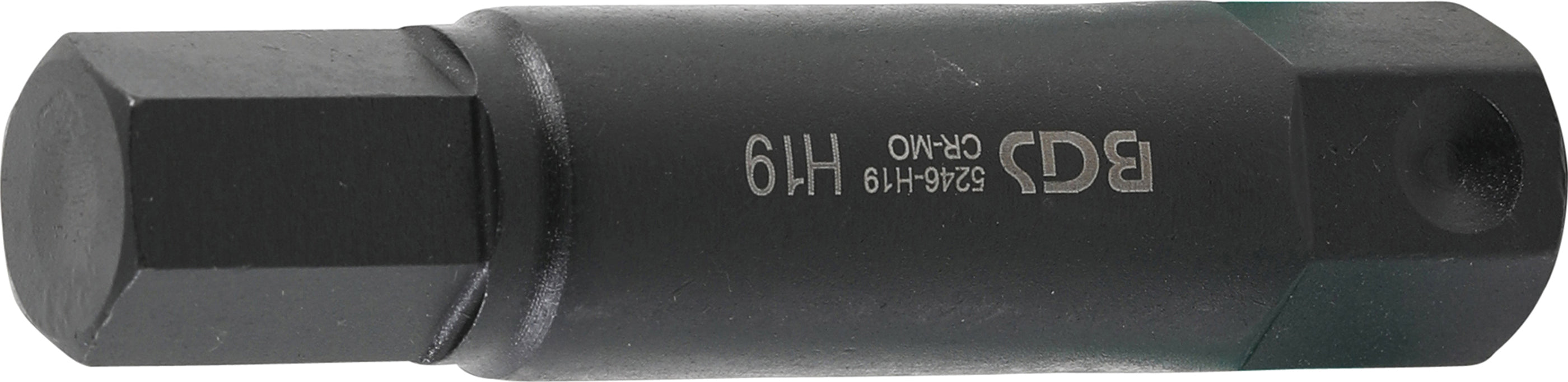 Bit | Længde 100 mm | Ydre sekskant 22 mm | Indre sekskant 19 mm