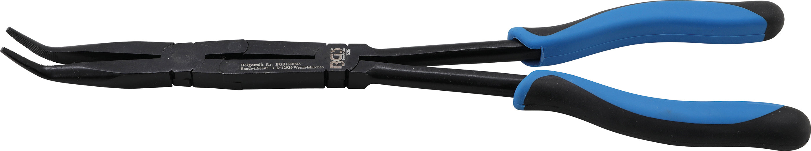 Dobbeltleddet tang | Vinklet spids | 350 mm