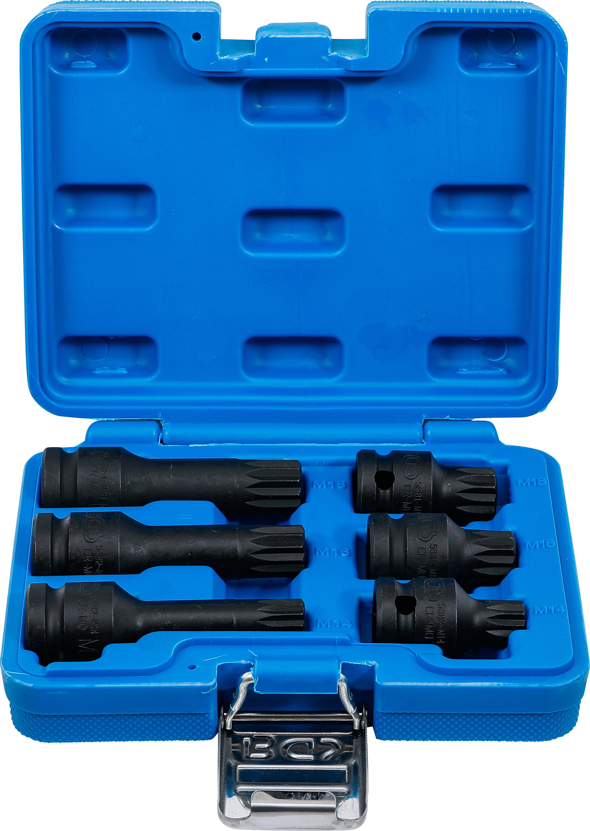 Power Bit-topnøglesæt | 12,5 mm (1/2") | Indvendig flertand (til XZN) M14 - M18 | 6 dele