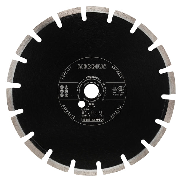 RHODIUS Diamantklinge LD60 300x10x3,2x25,4