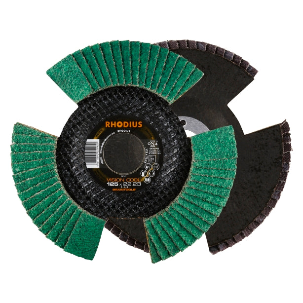 RHODIUS LSZF Vision lamelskive 125-K40 (10 stk./pakke)