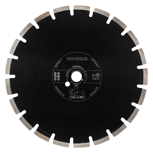 RHODIUS Diamantklinga LD60 350x10,0x3,2x25,4