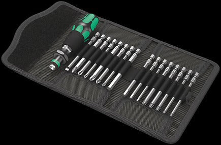 WERA Kraftform Kompakt 60 Pouch with 89 mm bits 816 R 1 x 1/4"x119;851/4 Z PH 1 x PH 1x89; 1 x PH 2x