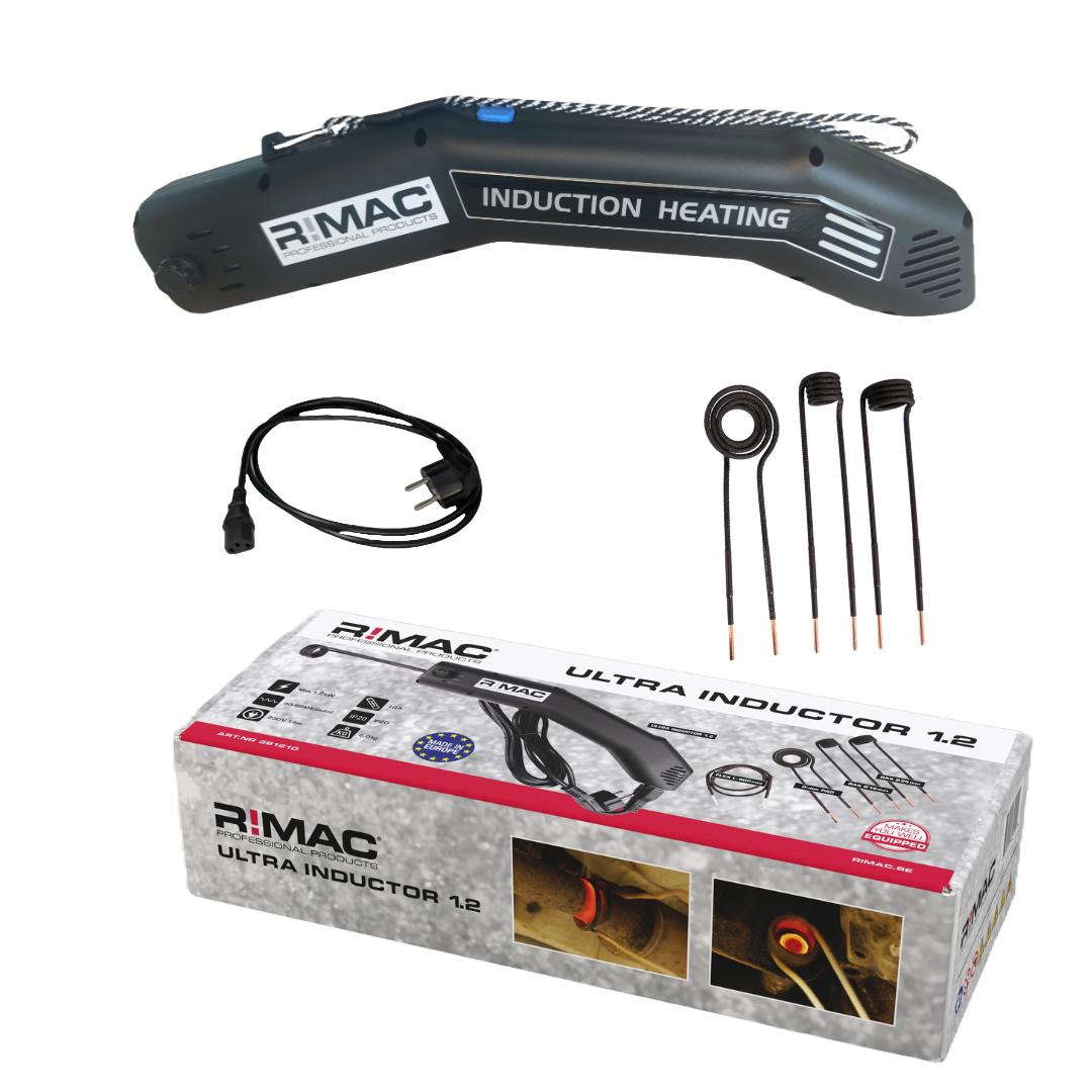 RIMAC ULTRA Induktionsvärmare 1,2 kw inkl 4 st Coils (19, 26, pad, flexi) lev i kartong