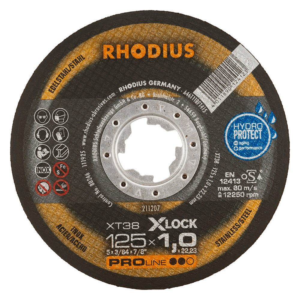 Rhodius XT38 XLock 125x1,0 (25 stk.)