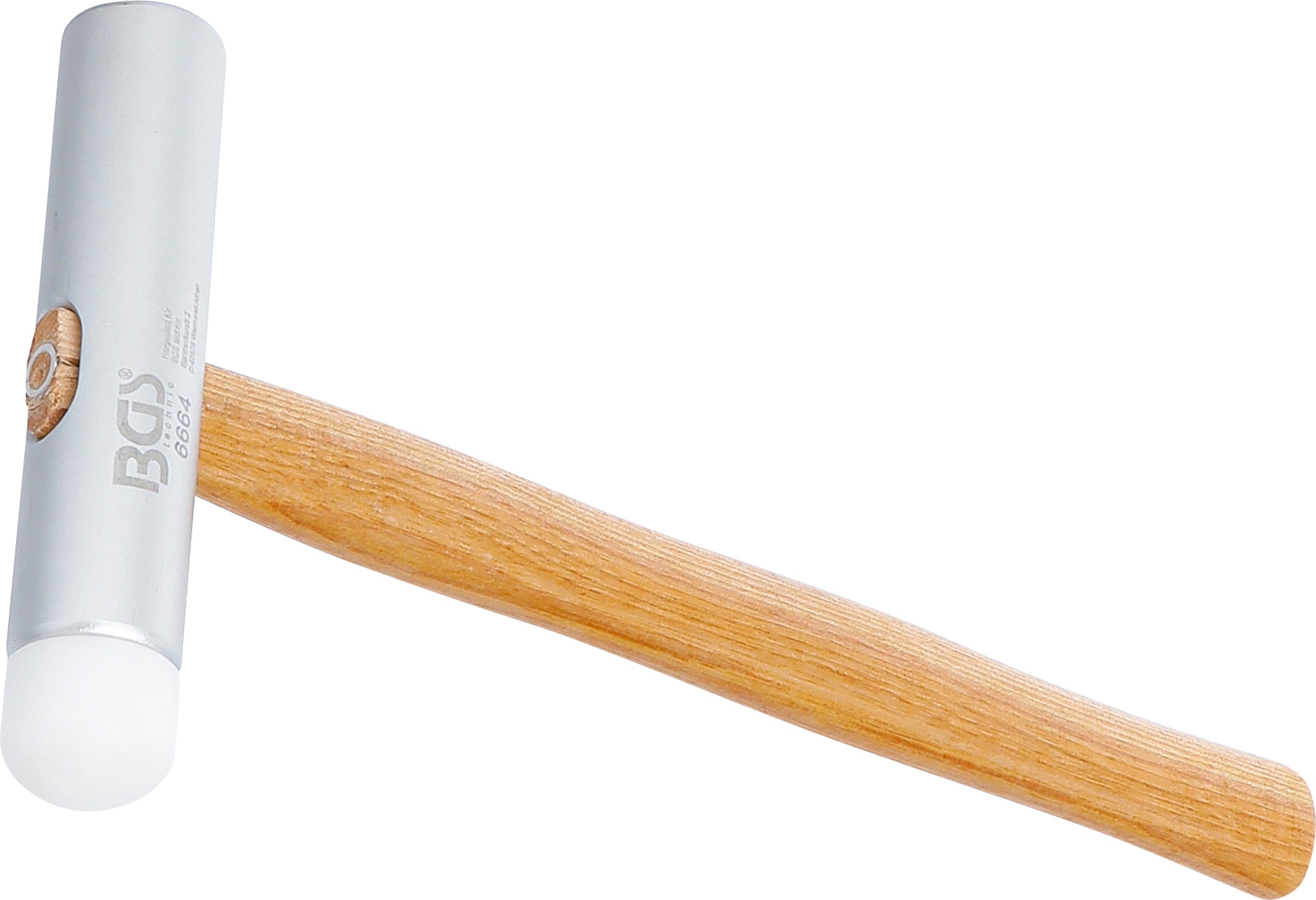 Aluminium-plastikhammer | ekstra langt hoved | Ø 30 mm | 300 g