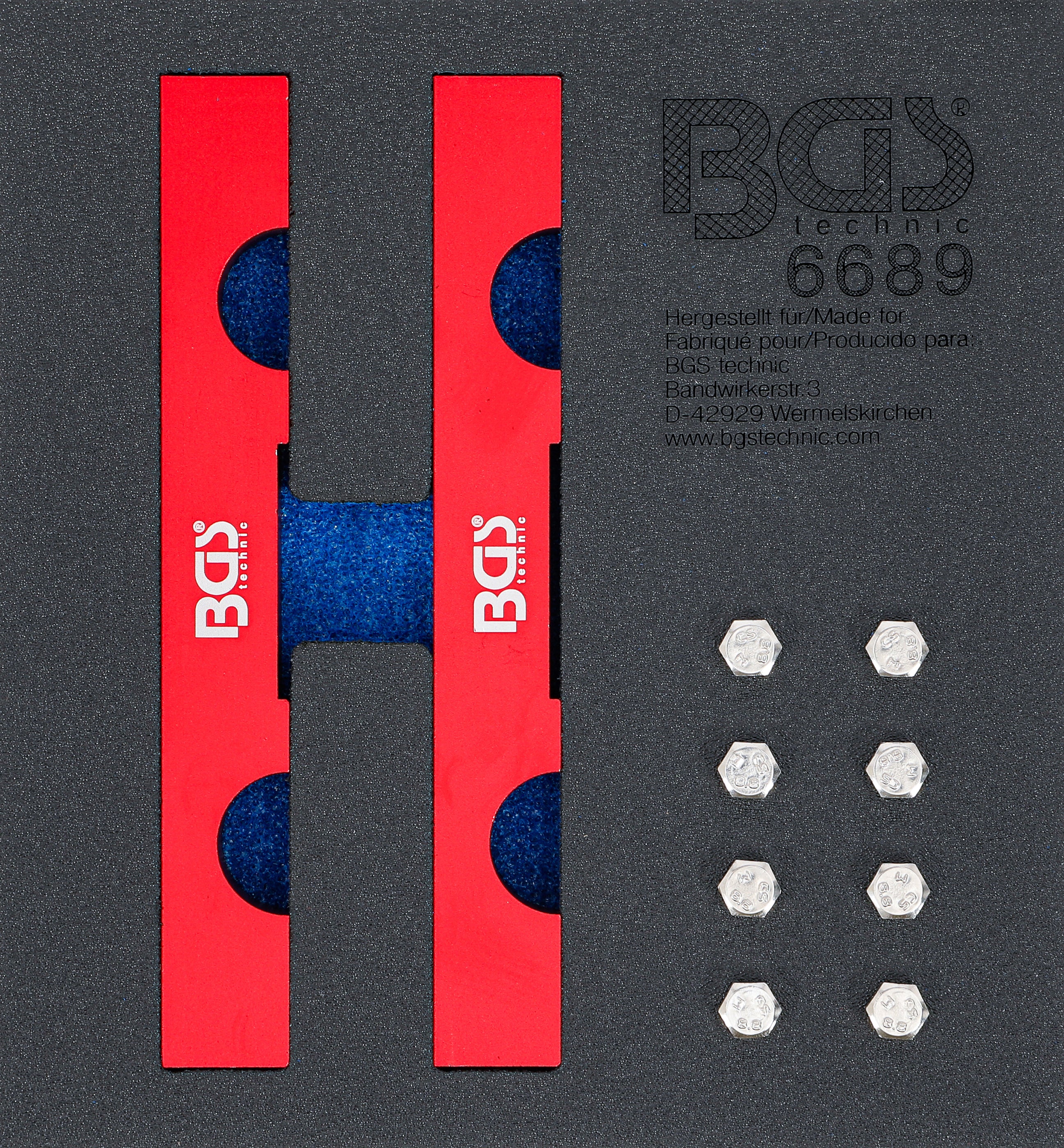 Værkstedsvognsindsats 1/6: Motorjusteringsværktøjssæt | til Mercedes-Benz M642