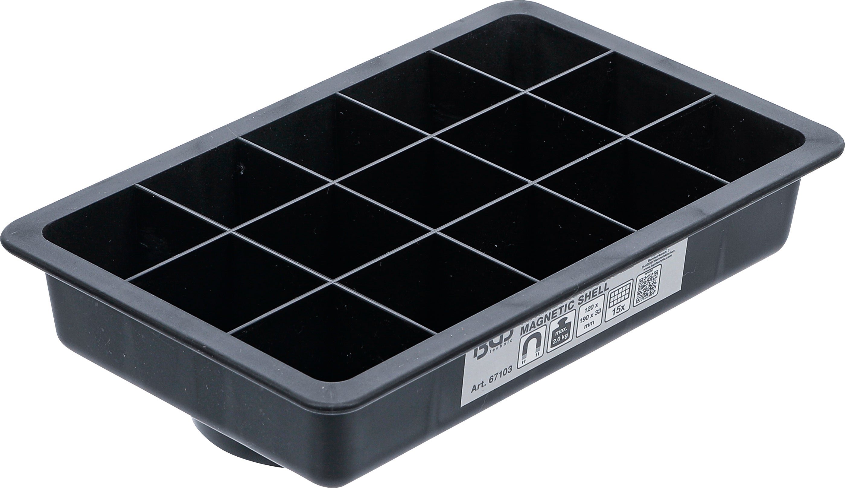 Magnetisk skål | 15 rum | 120 x 190 mm