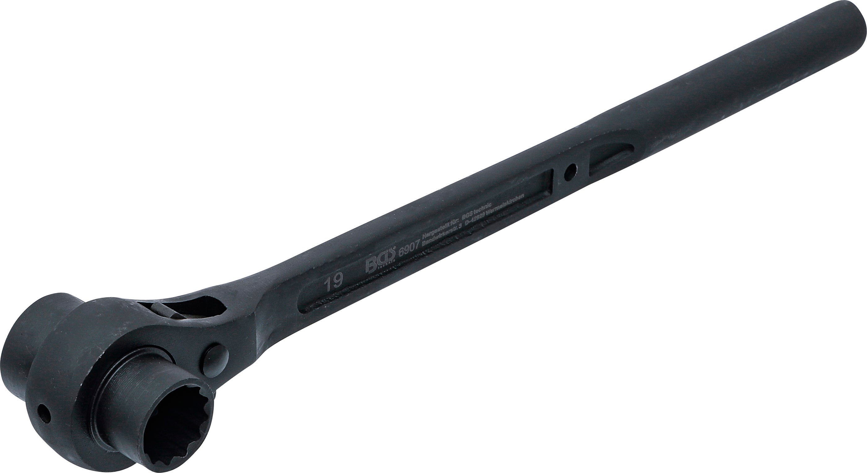 Skraldeaksel til stilladsmontering | Rund aksel | 19 x 22 mm