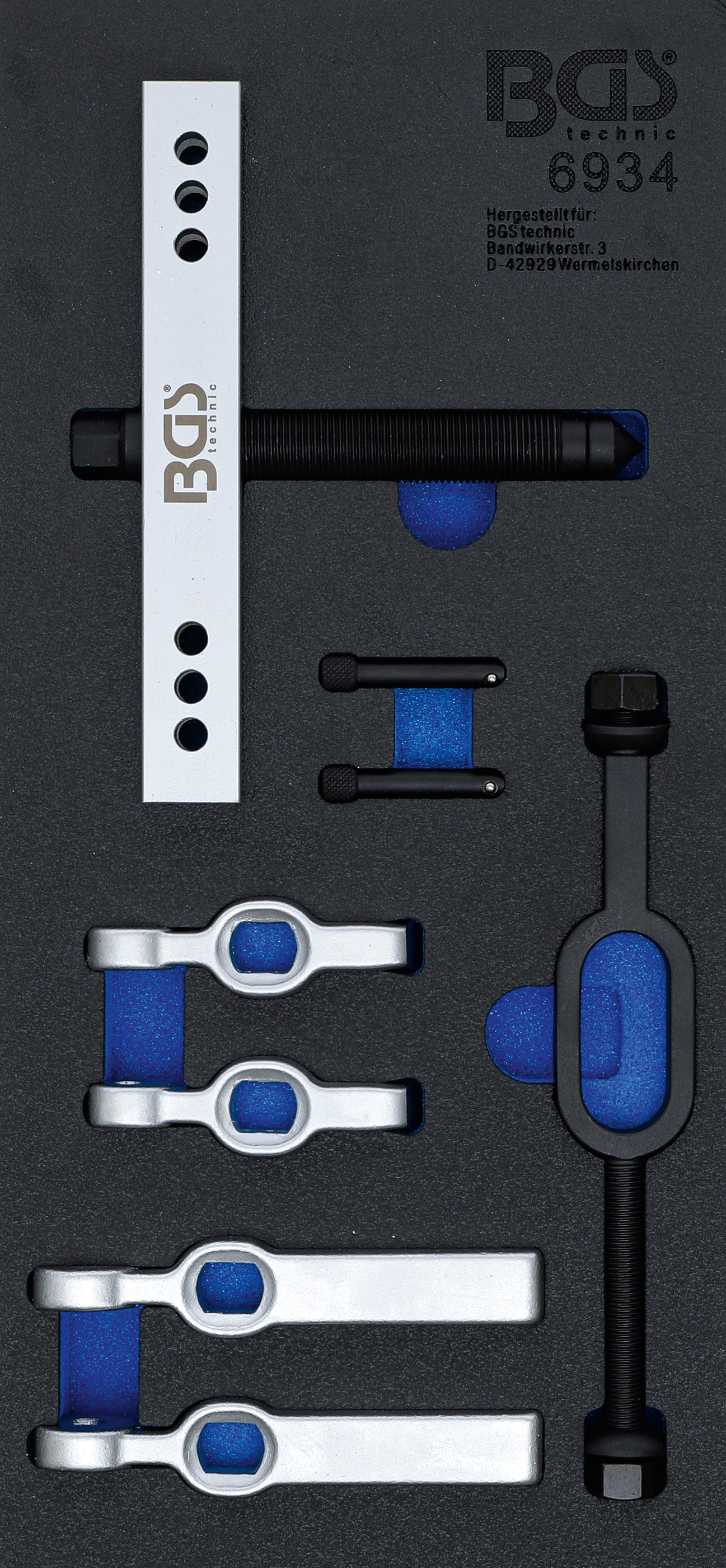 AC-remskive- og koblingsaftrækkersæt | 9 dele