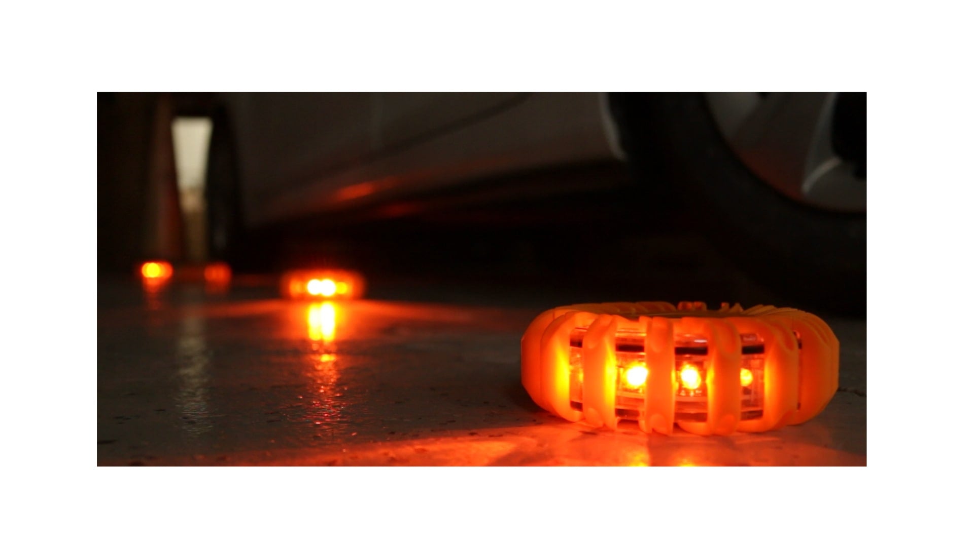 Advarselslyspucks 6 stk./pakke