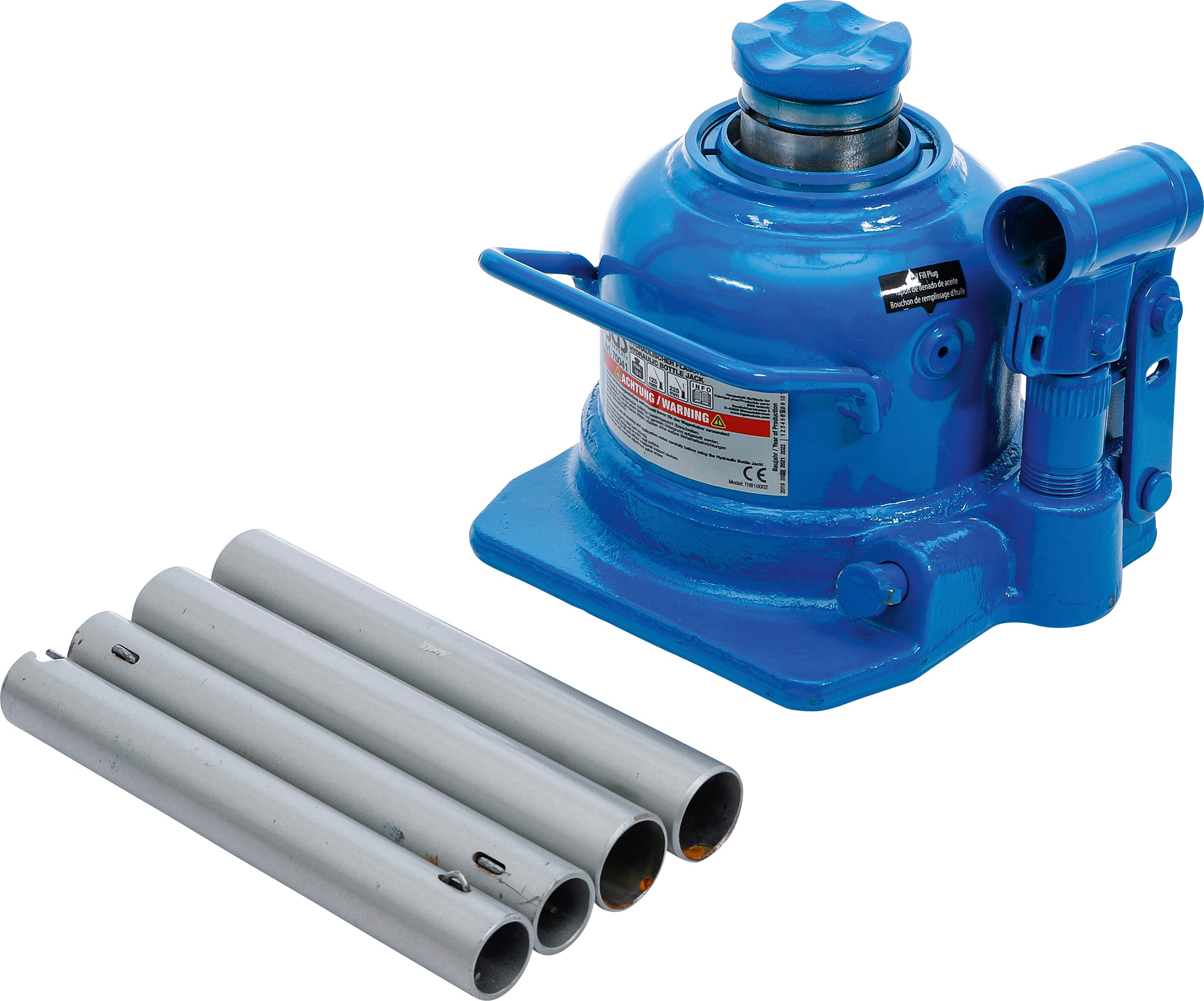 Hydraulisk flaskedonkraft | ekstra lav | 10 t