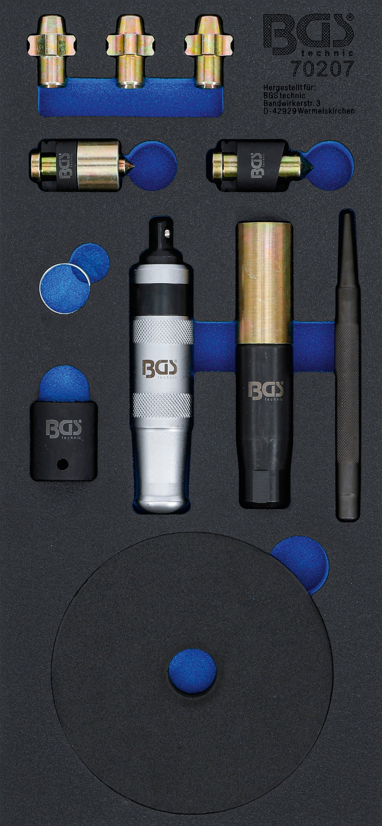 Værkstedsvognsindsats 1/3: Afmonteringssæt til fælglås | universal