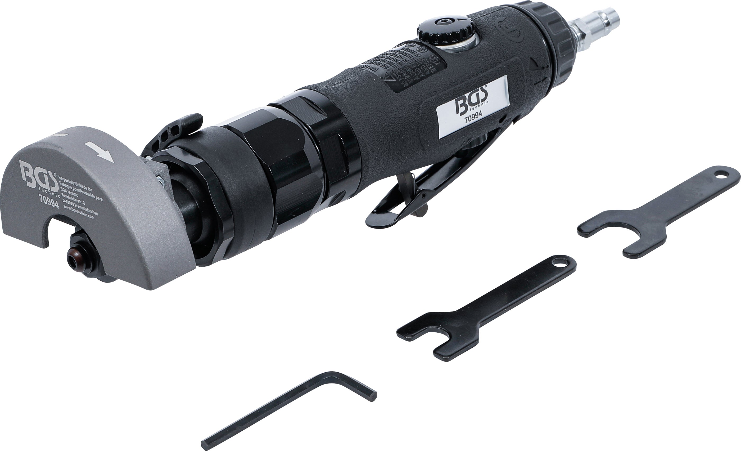 Trykluftsliber | fleksibelt hoved | 260 mm