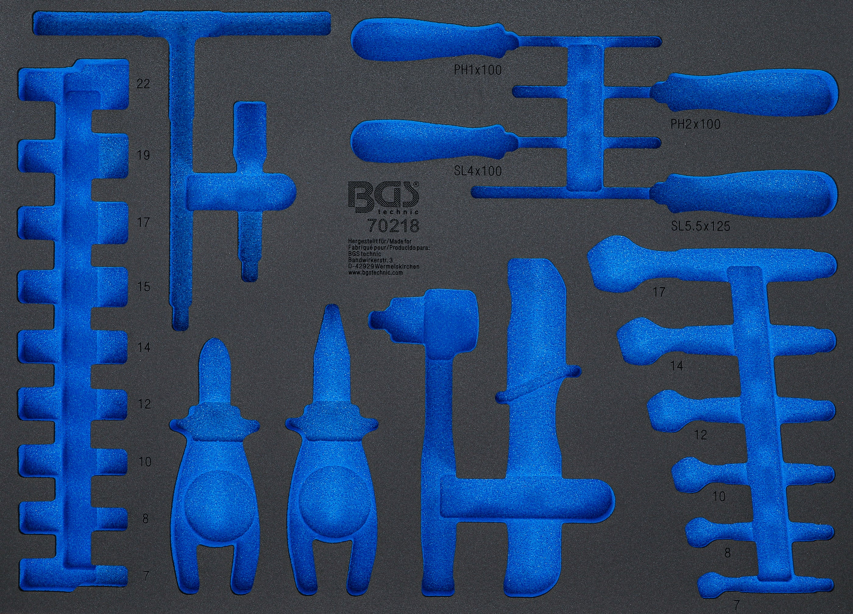 Verkstadsvagninlägg 3/3 | tom | för BGS 70218