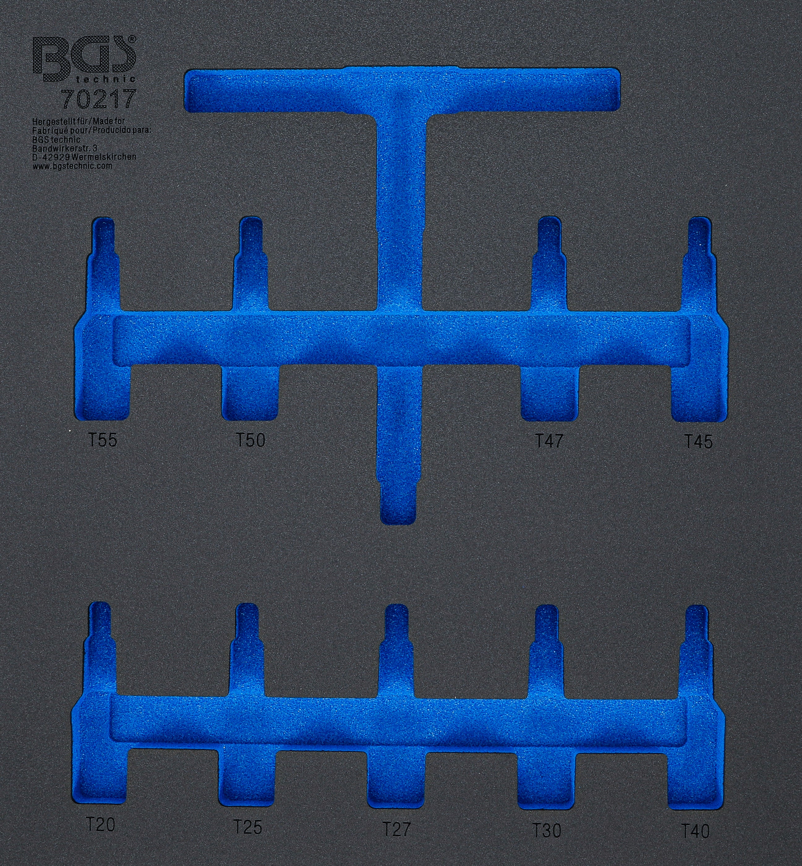 Værkstedsvognsindsats 2/3 | tom | til BGS 70217