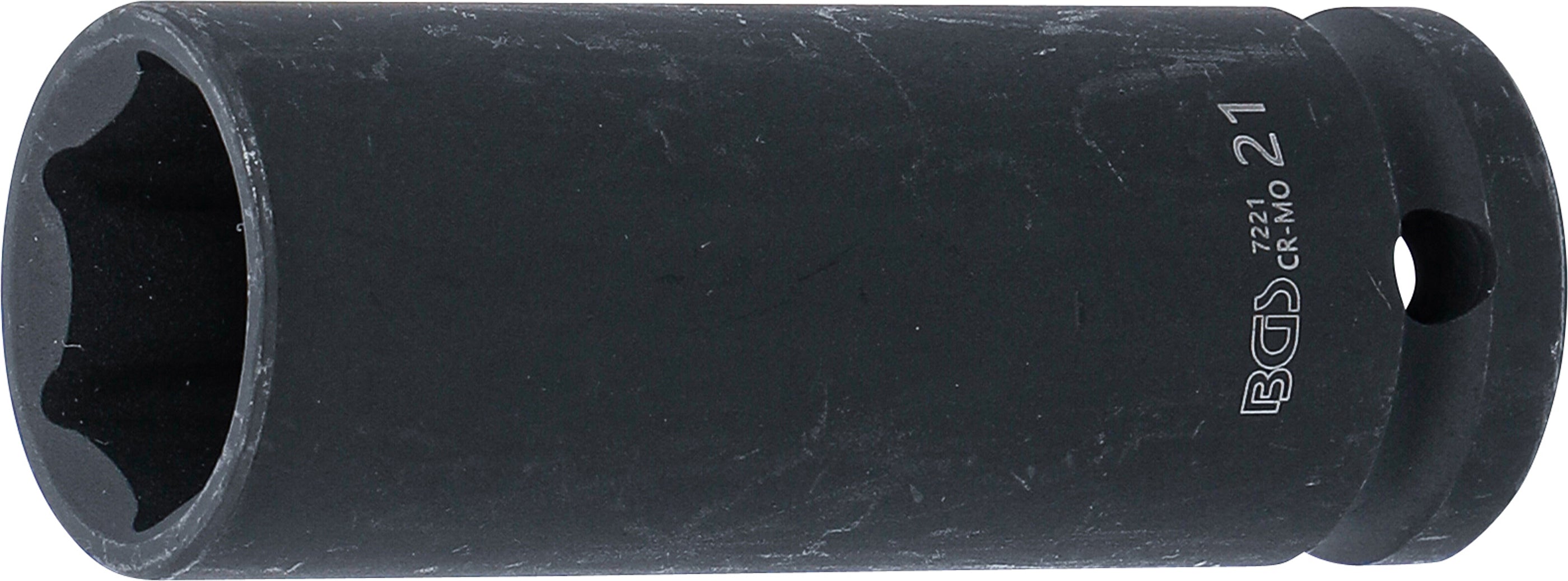 Krafthylsa Sexkant, djup | 12,5 mm (1/2") | 21 mm