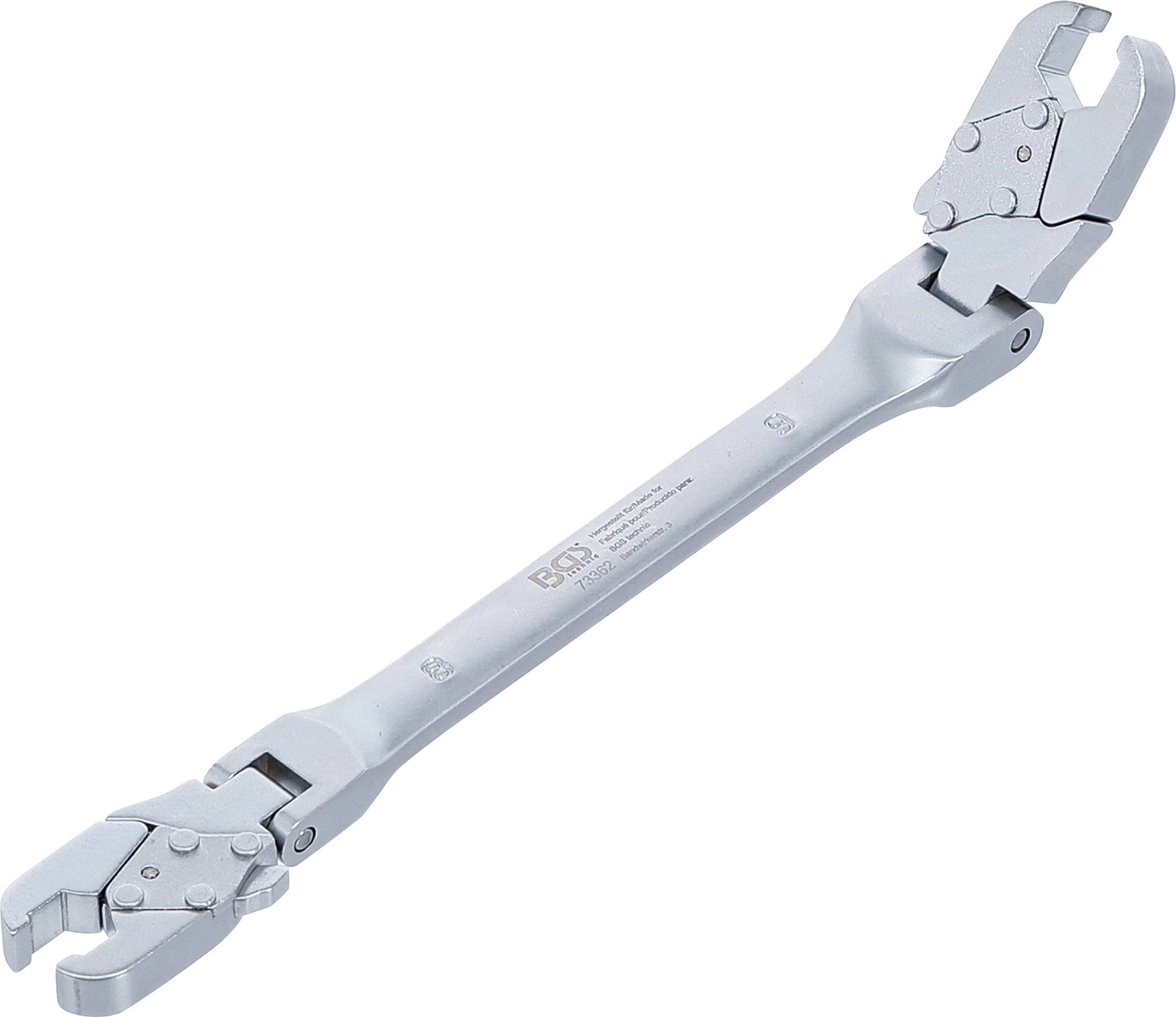 Bromsrörsnyckel med spärrskaftsfunktion | 8 x 9 mm