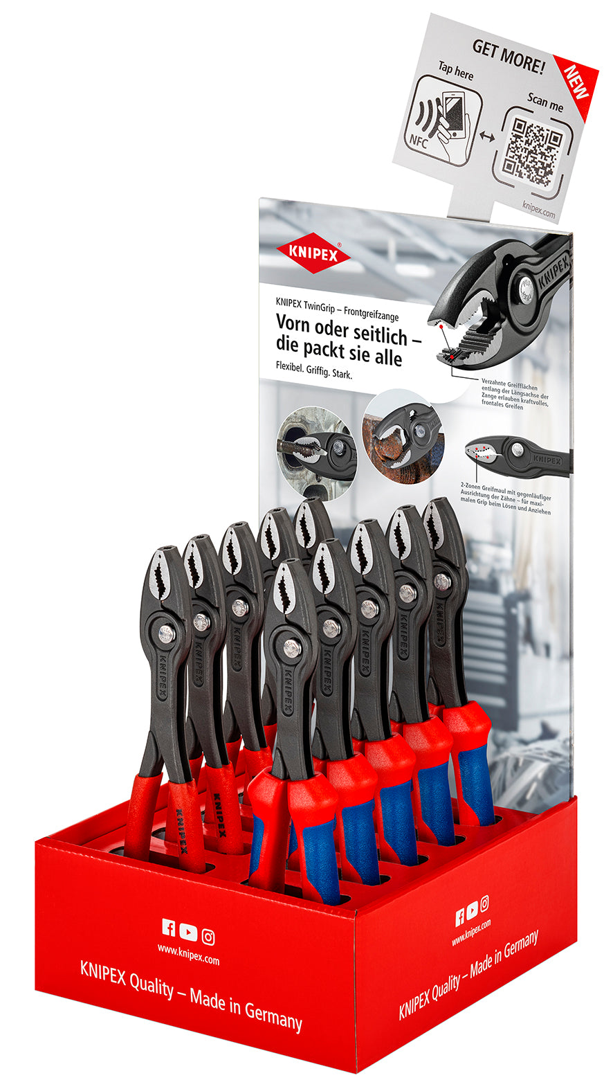 KNIPEX Salgsdisplay 5+5 (82 01/02 200