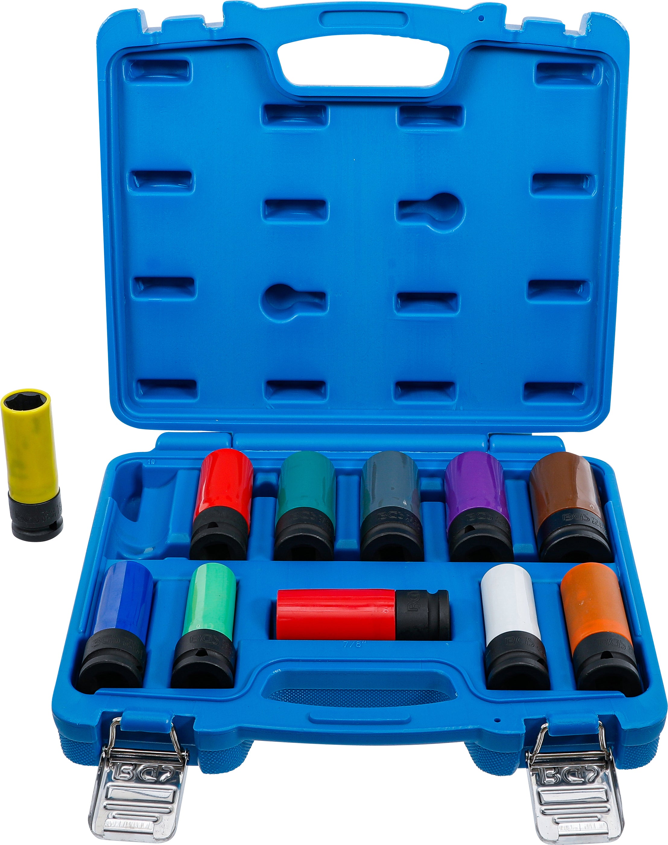 Kraft-skonhylsa-sats | 12,5 mm (1/2") | 15 - 27 mm och specialhjulbultar | 11 delar