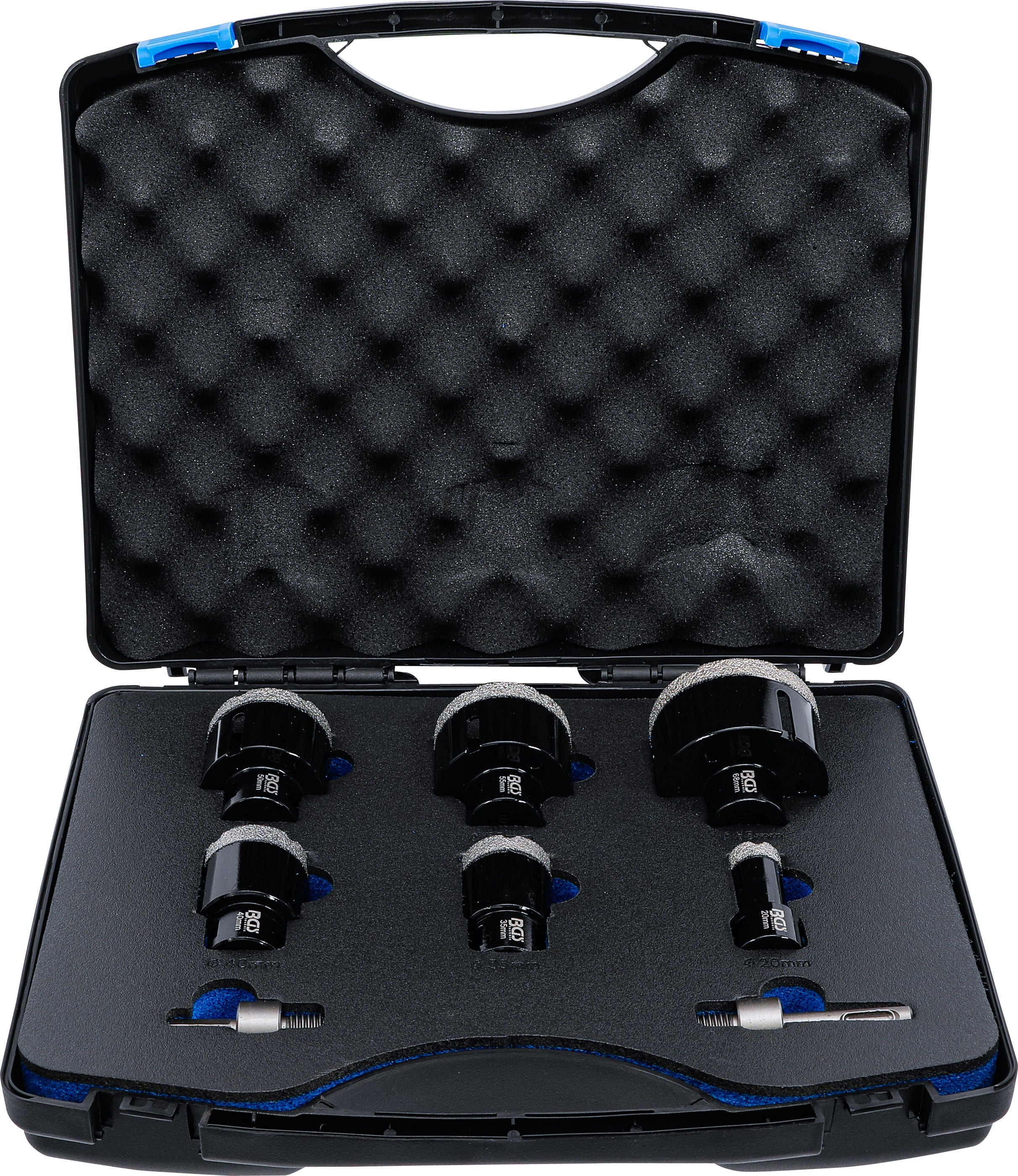 Diamant-borrkrona-sats | 20 - 68 mm | 8 delar