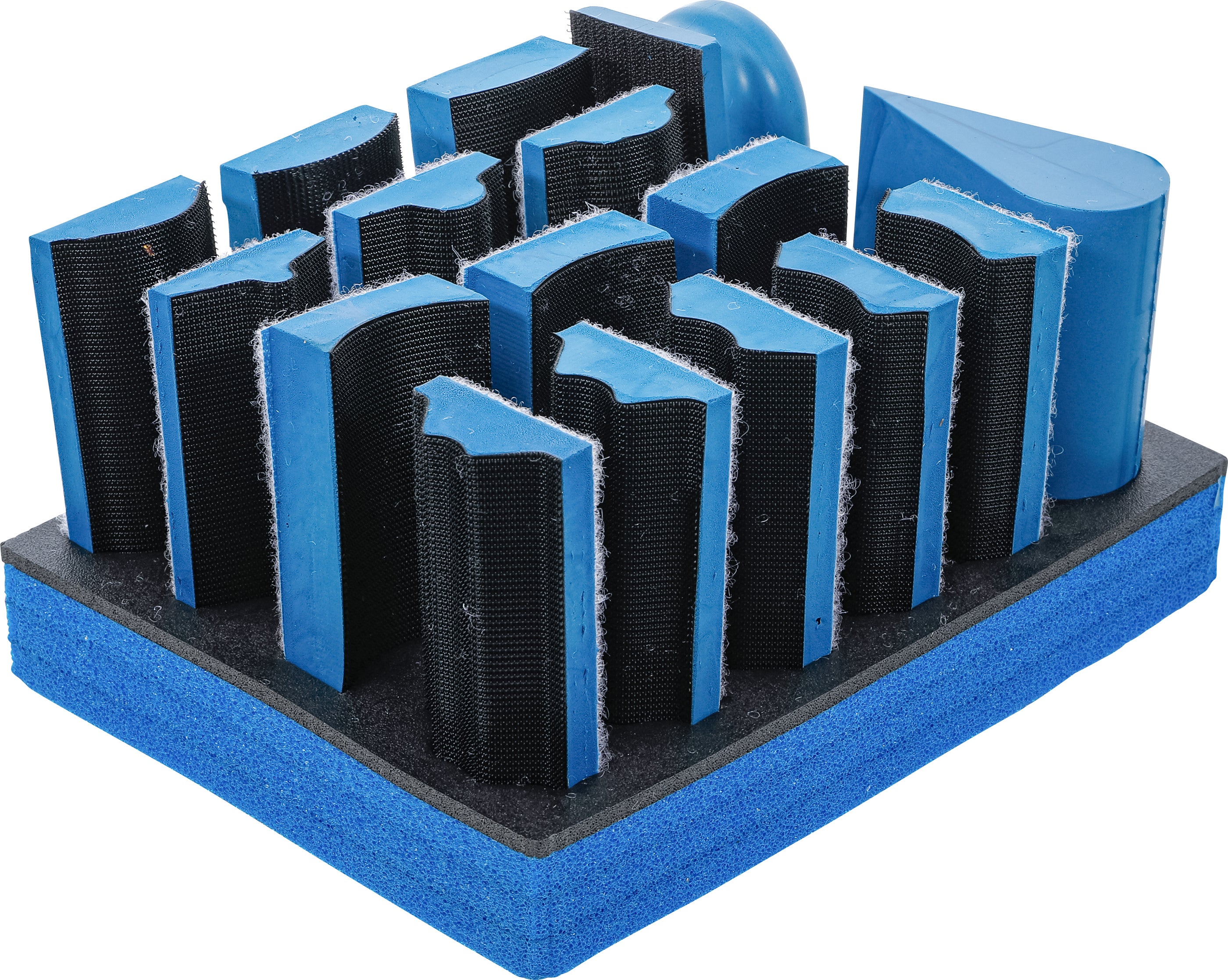 Slibeklodssæt med velcro | 16 dele