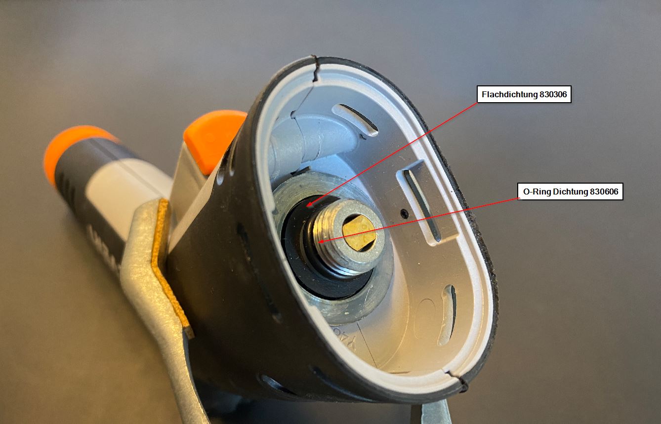 Pakning (2-pakning) apparat / blå gasflaske