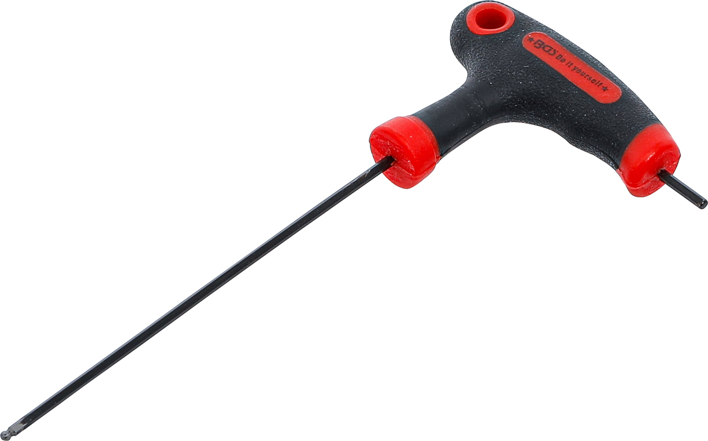 Skruvmejsel med T-handtag och klinga på sidan | Inre sexkant / Inre sexkant med kulhuvud 2 mm