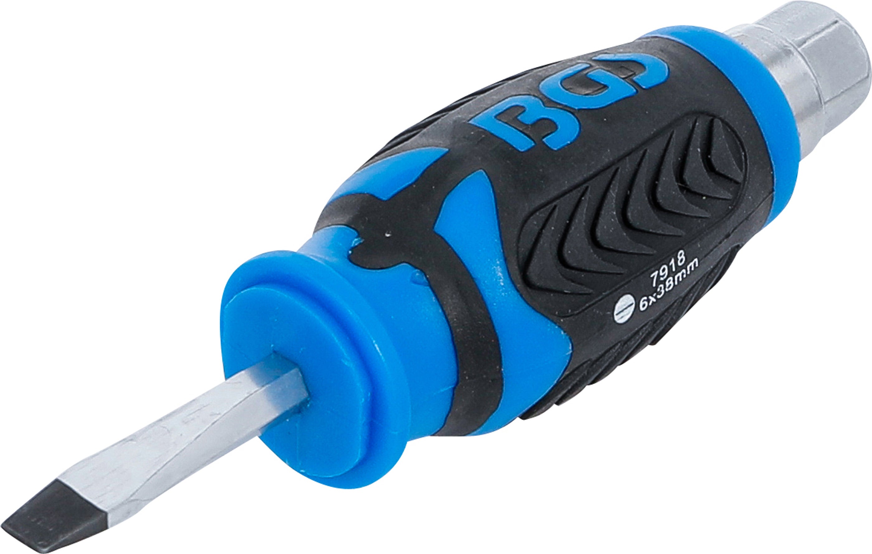 Skruvmejsel | med yttre sexkant | Spår 6 mm | Klingans längd 38 mm