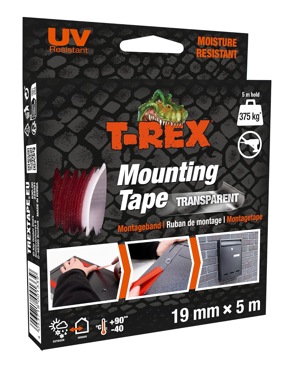 T-Rex monteringstape 19 mm x 5 m