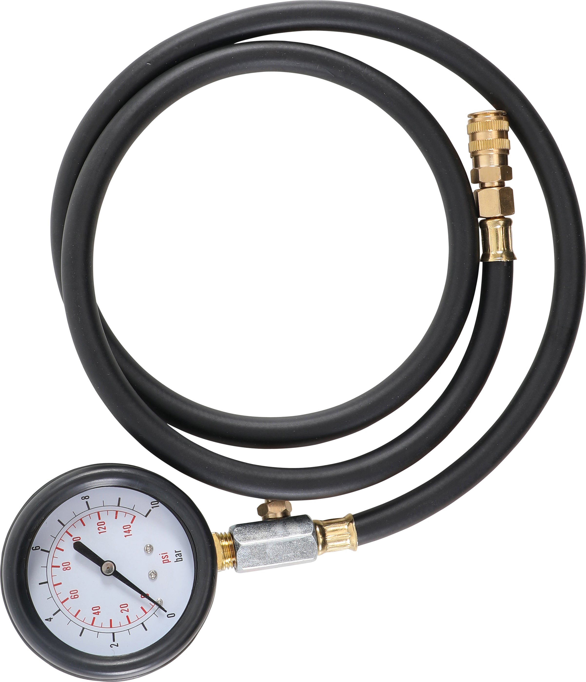 Mätklocka med Ventil | 0 - 10 Bar | för BGS 8007