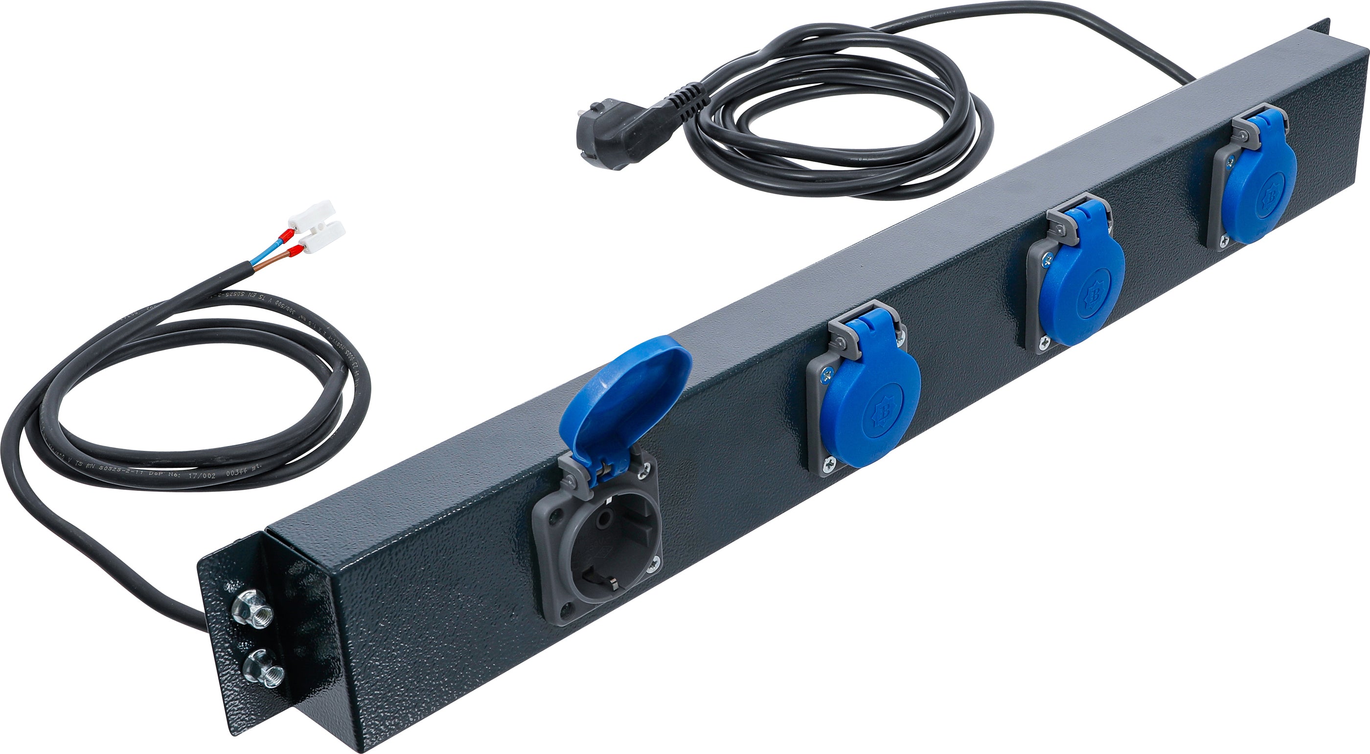 Stikdåse | 4-vejs | Til skabsvægsystemer