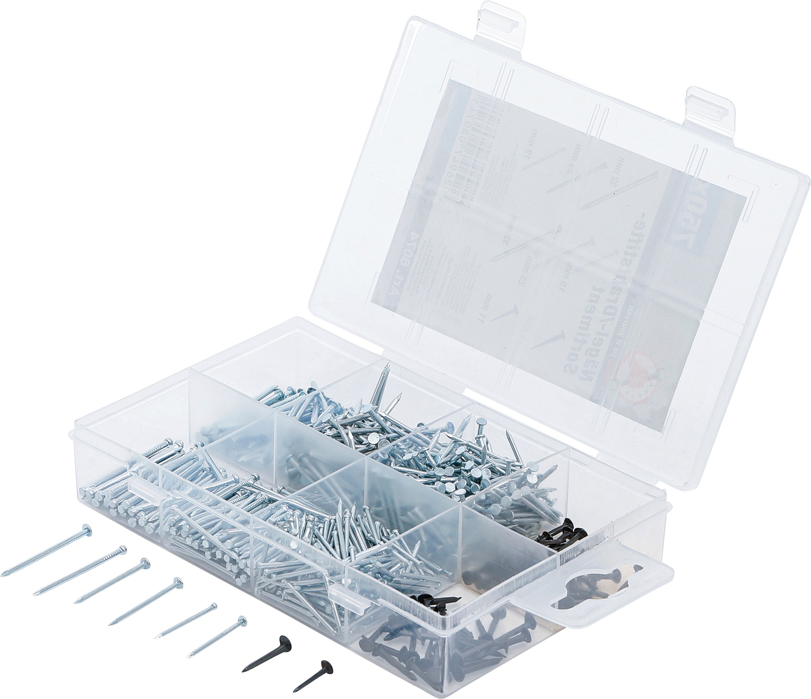 Søm-/gevindstift-sortiment | 750 dele