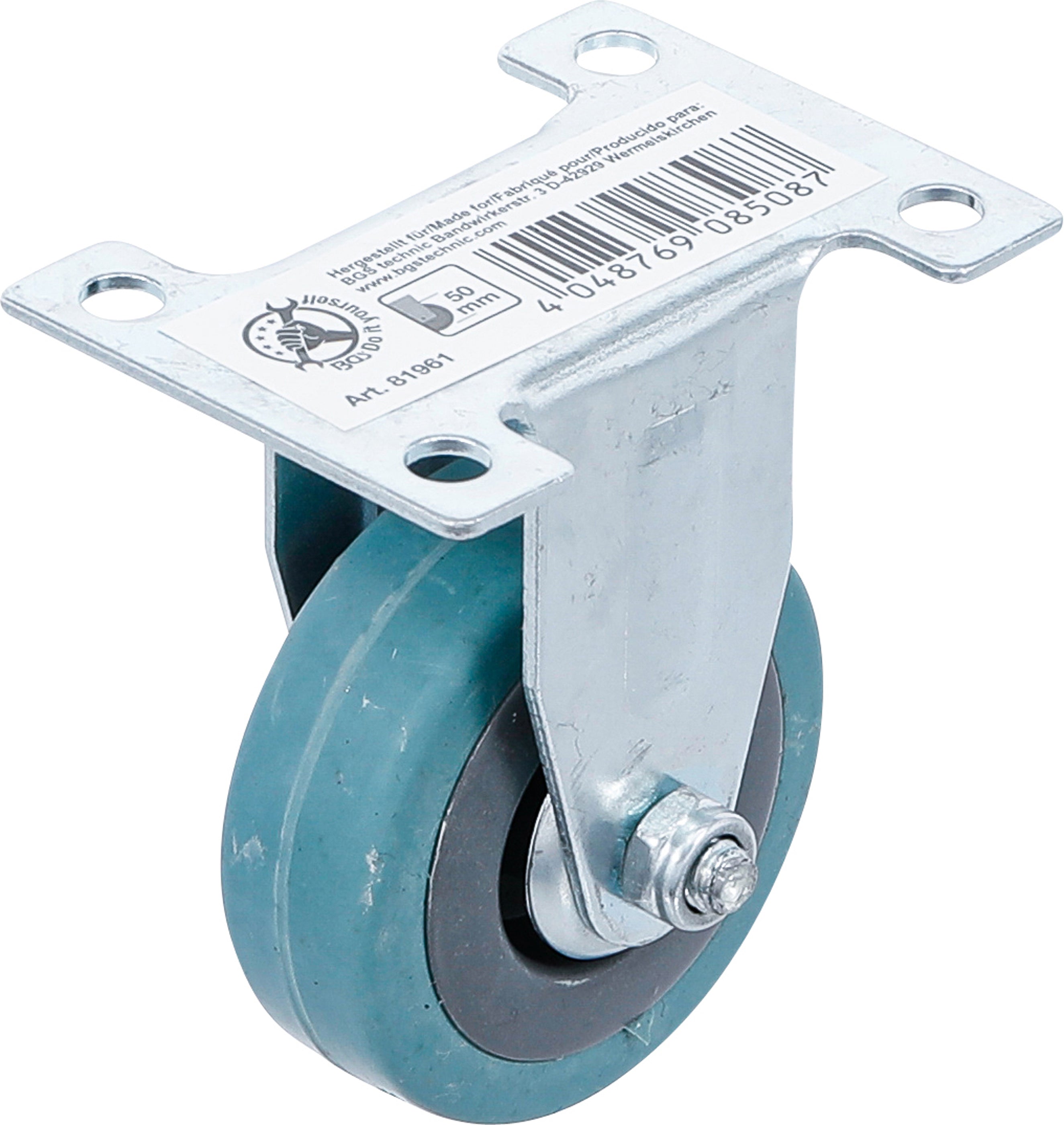 Faste hjul | Gummi | med skruebase | Ø 50 mm