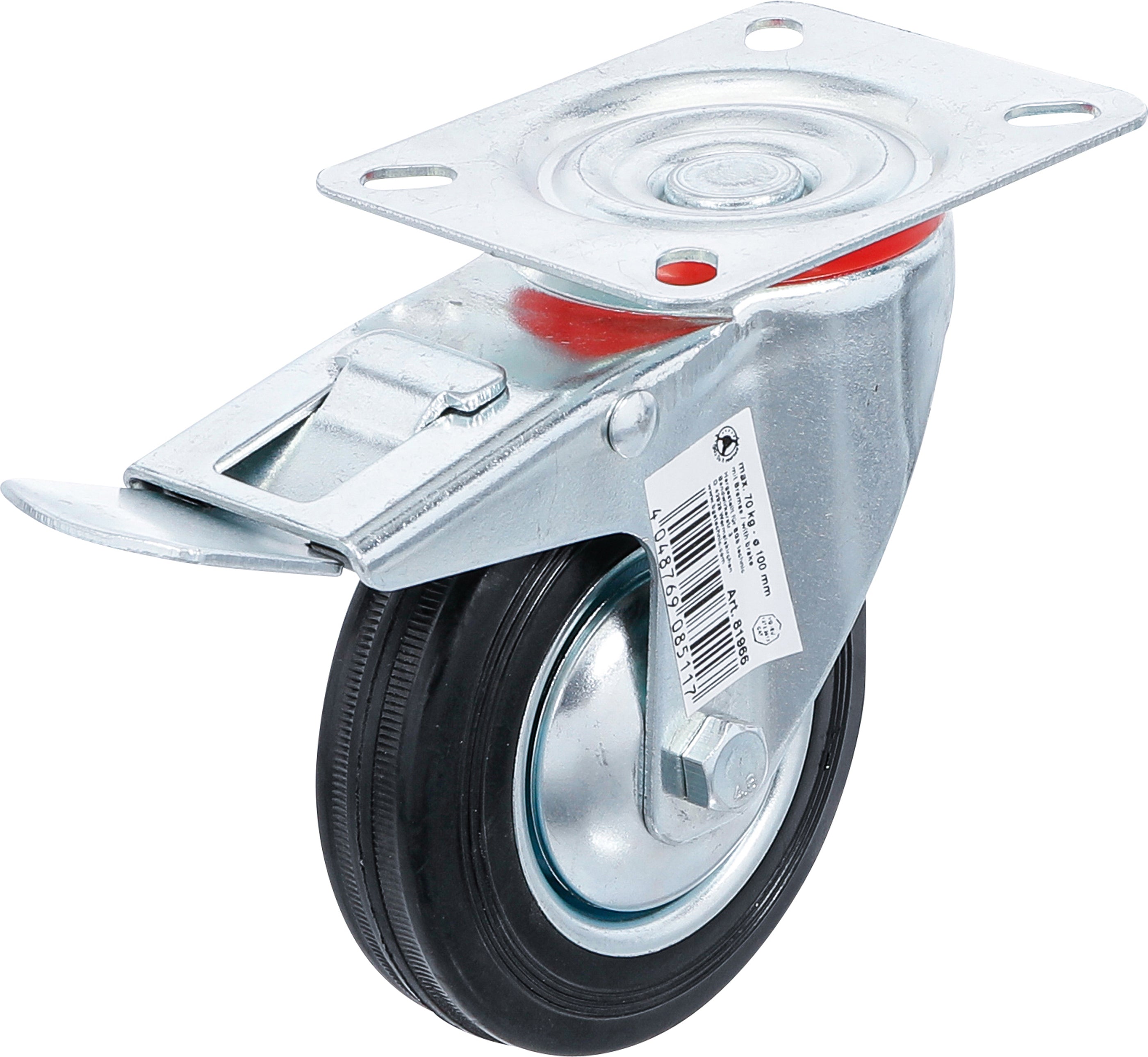 Styrerulle med bremse | med skruebase | Ø 100 mm