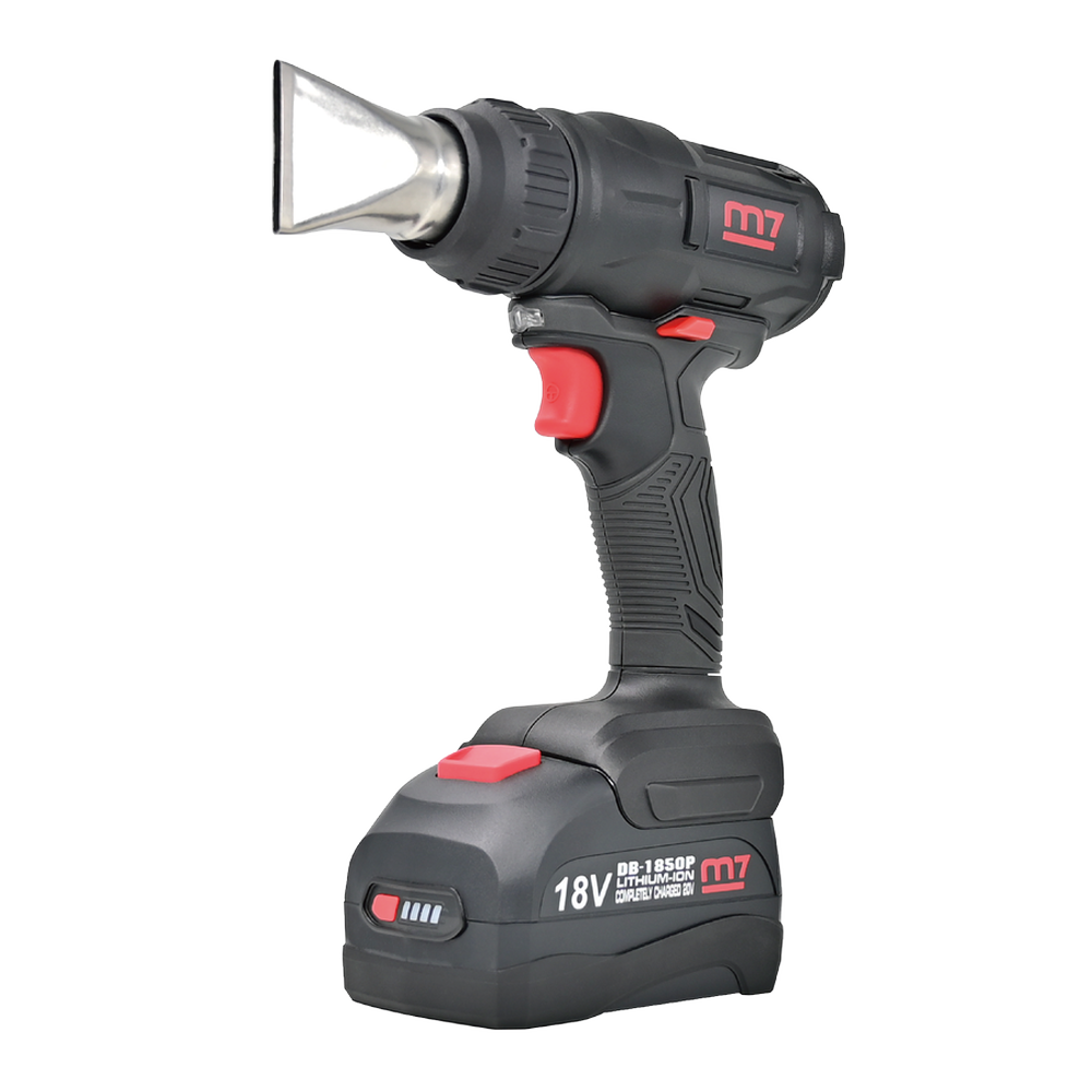 m7 Varmluftpistol 18V inkl. 2 x 5,0 Ah batteri og oplader