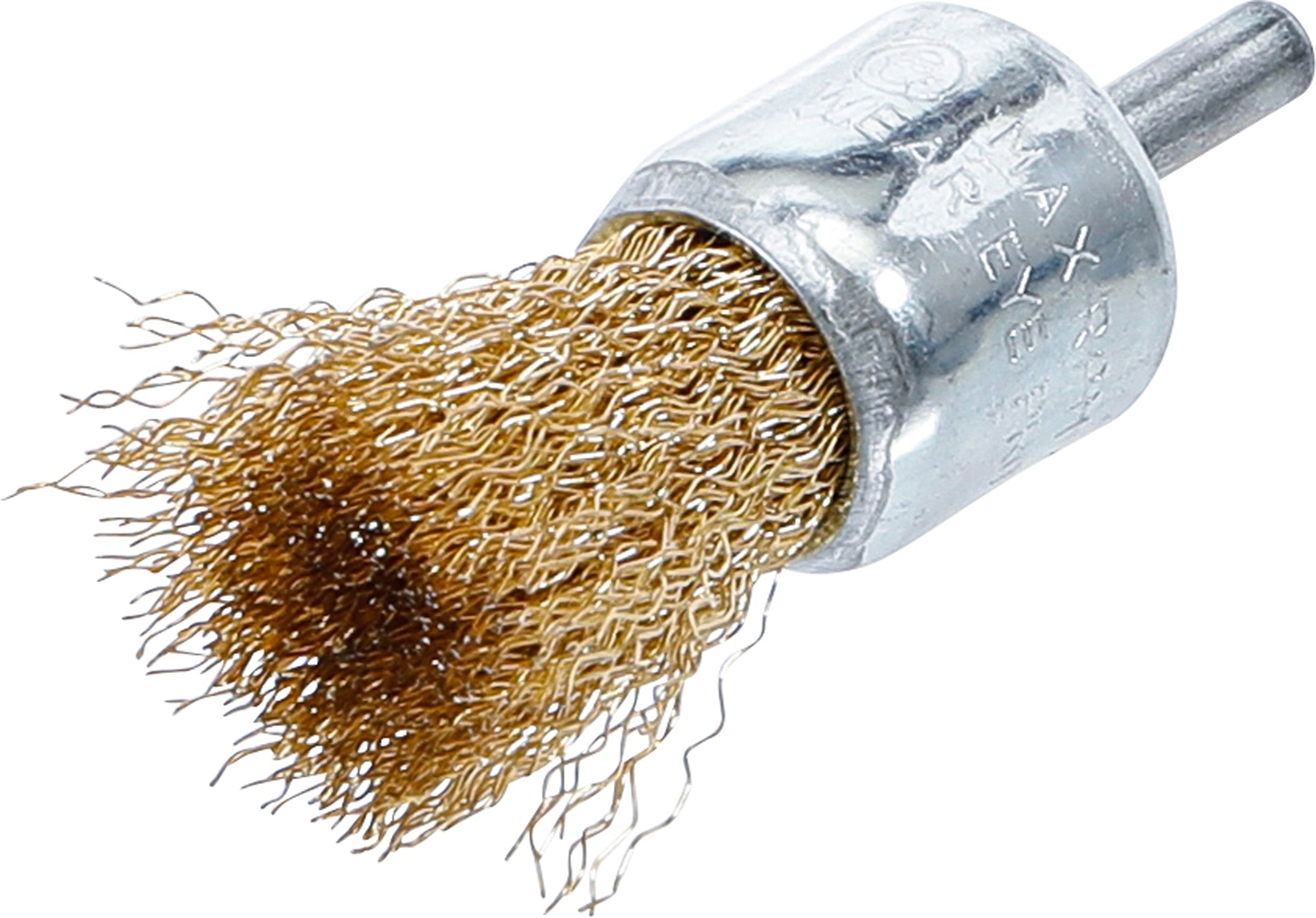 Børste-trådbørste | Messingbelagt | Ø 25 mm