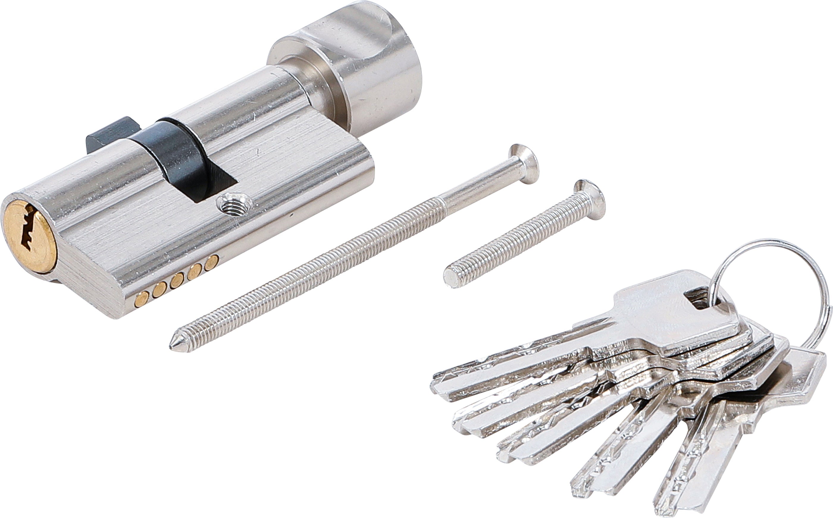 Sikkerhedslåsecylinder | med knop | 60 mm